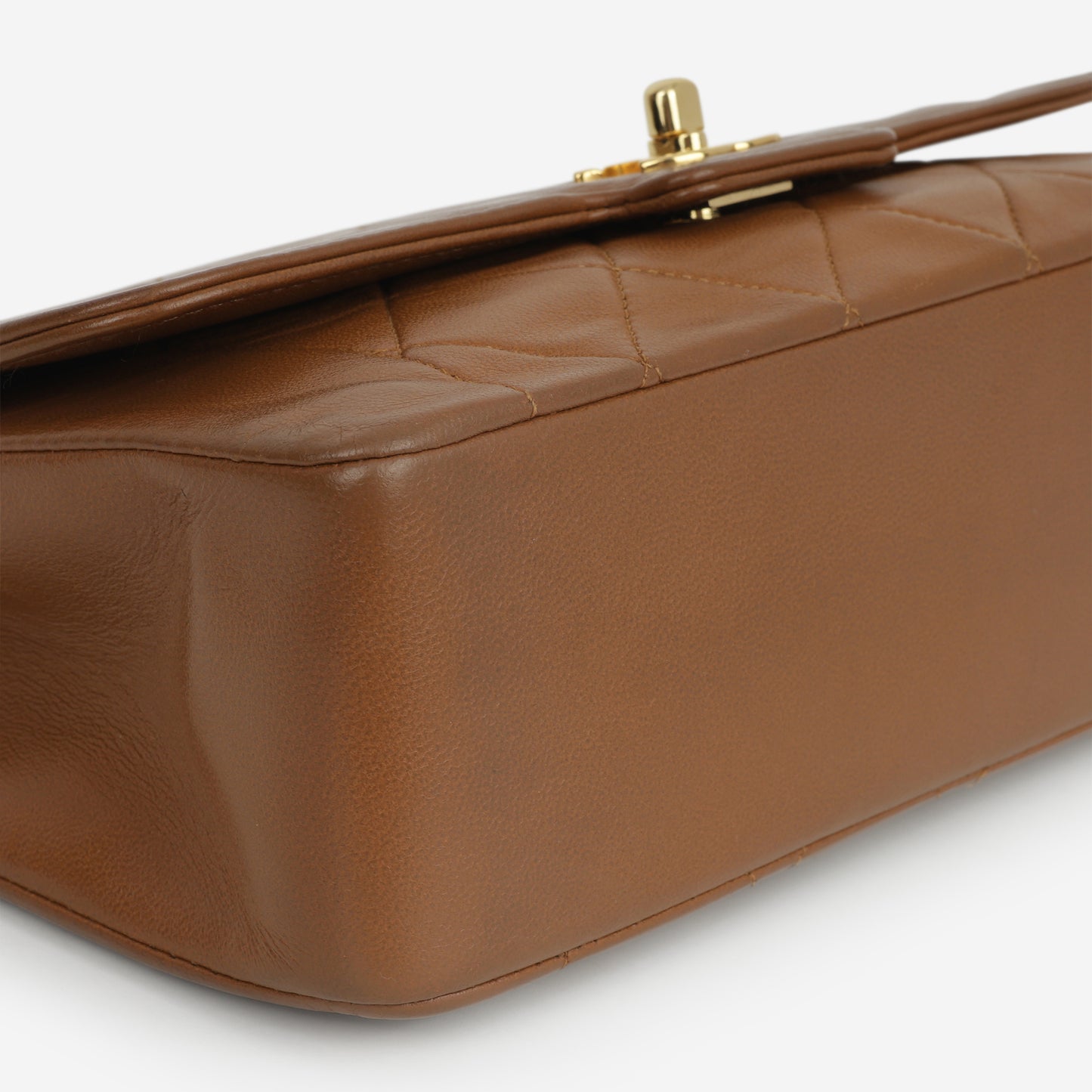 Chanel Vintage Small Diana Flap - Brown Lambskin | Gold Hardware