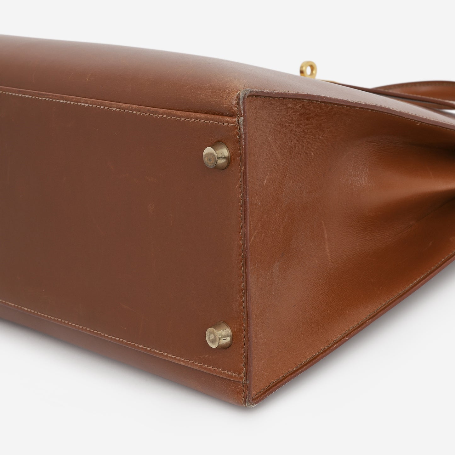Hermès Vintage Kelly 35 Sellier - Noisette Box Calf | Gold Hardware