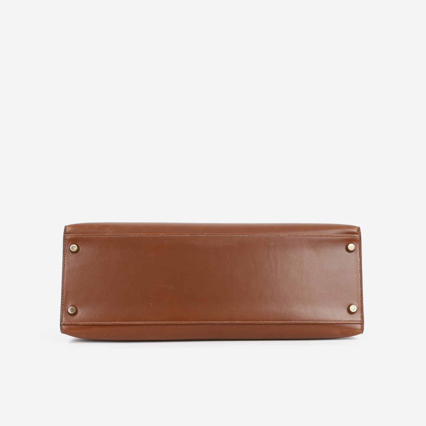 Hermès Vintage Kelly 35 Sellier - Noisette Box Calf | Gold Hardware