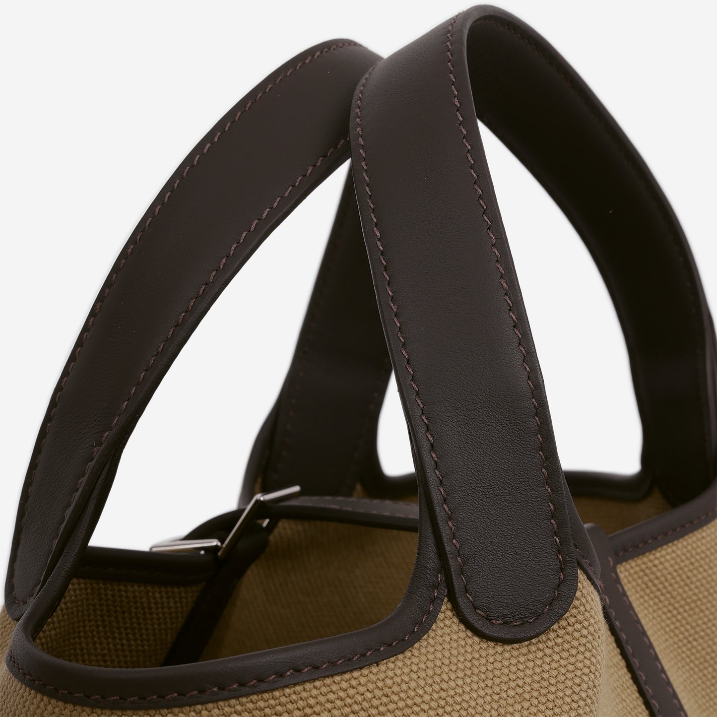 Hermès Picotin 18 Cargo - Mousse Canvas / Bai Brun Swift | Palladium Hardware