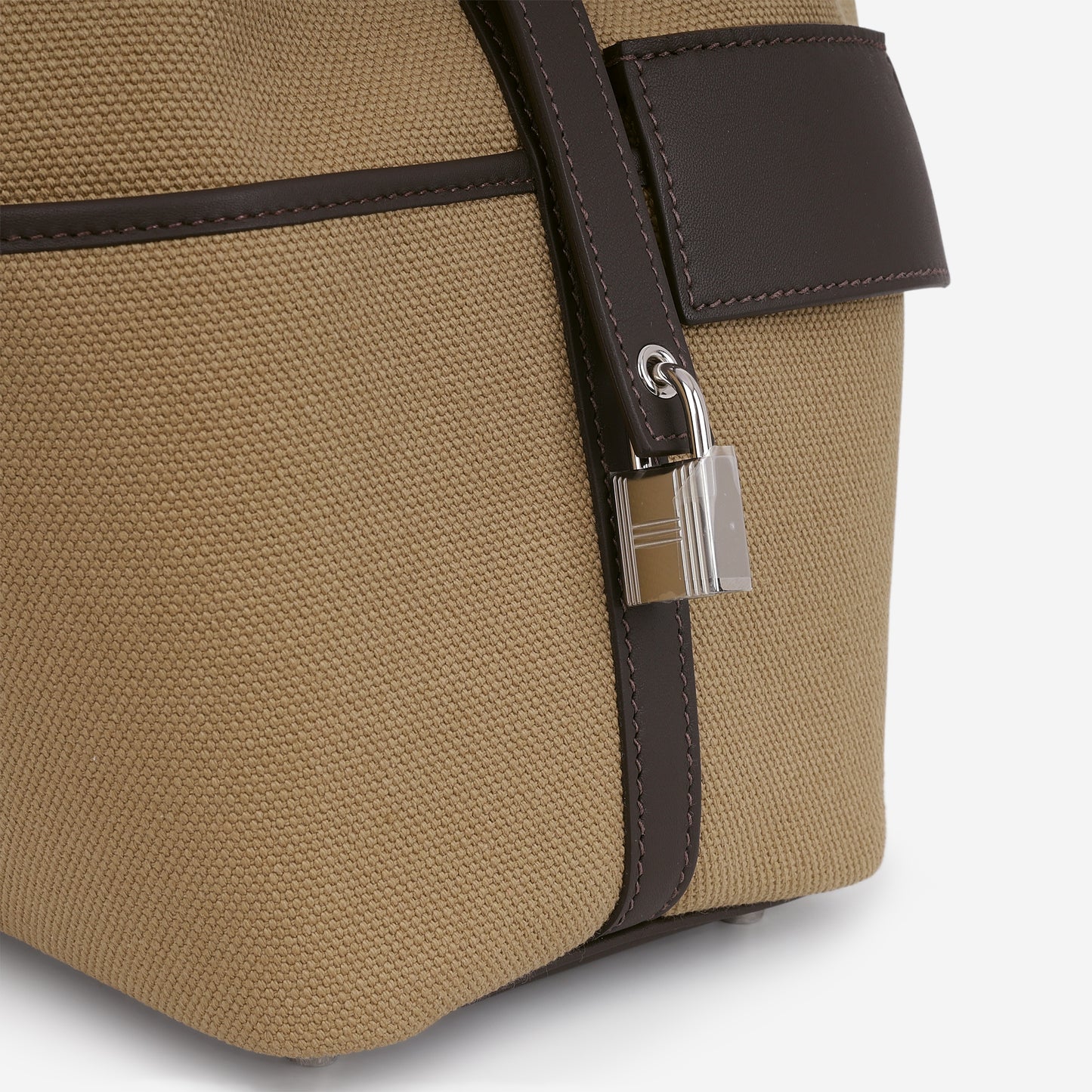 Hermès Picotin 18 Cargo - Mousse Canvas / Bai Brun Swift | Palladium Hardware