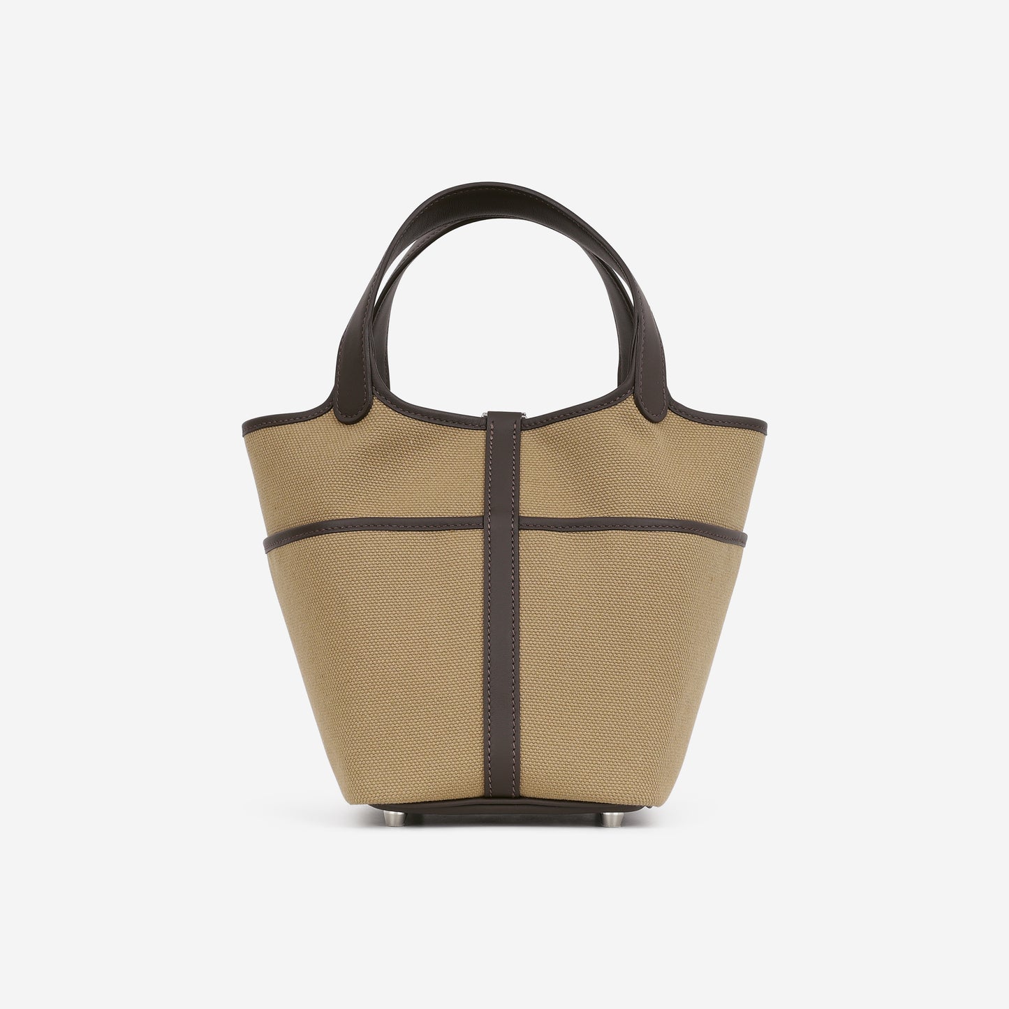 Hermès Picotin 18 Cargo - Mousse Canvas / Bai Brun Swift | Palladium Hardware