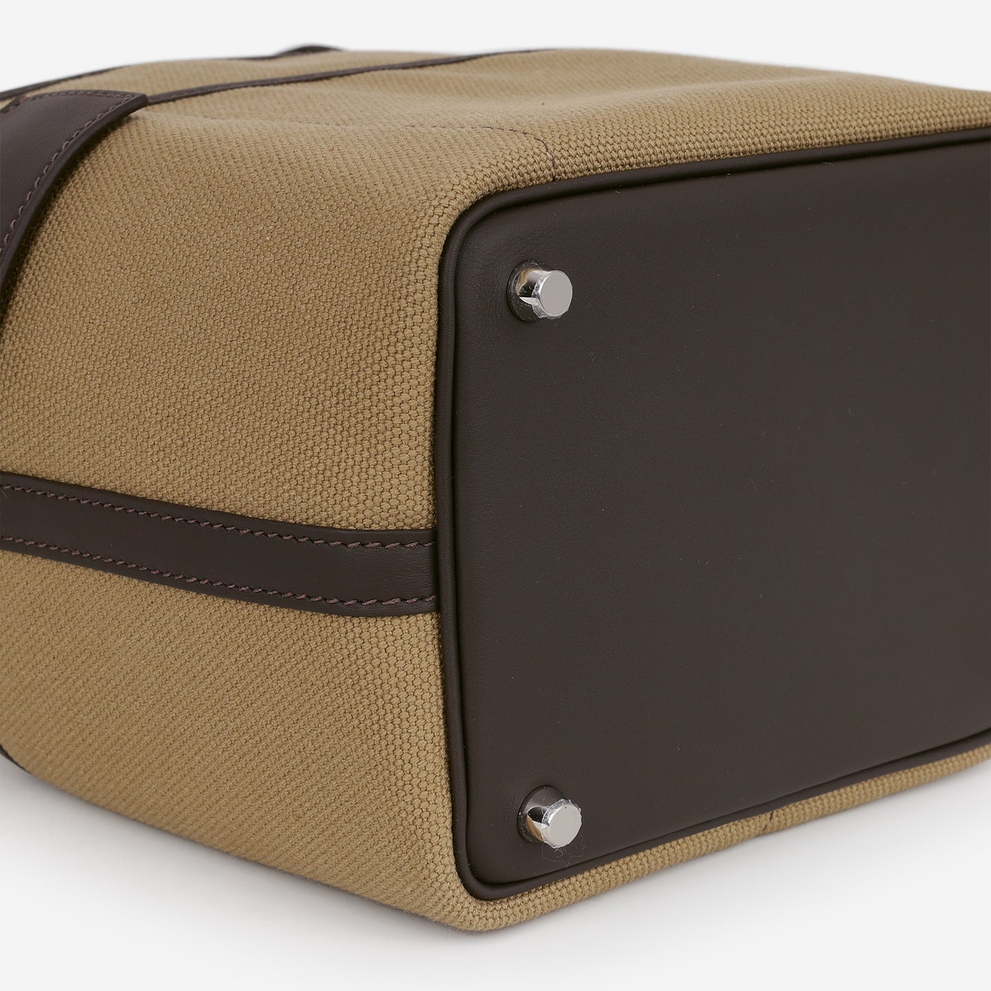 Hermès Picotin 18 Cargo - Mousse Canvas / Bai Brun Swift | Palladium Hardware