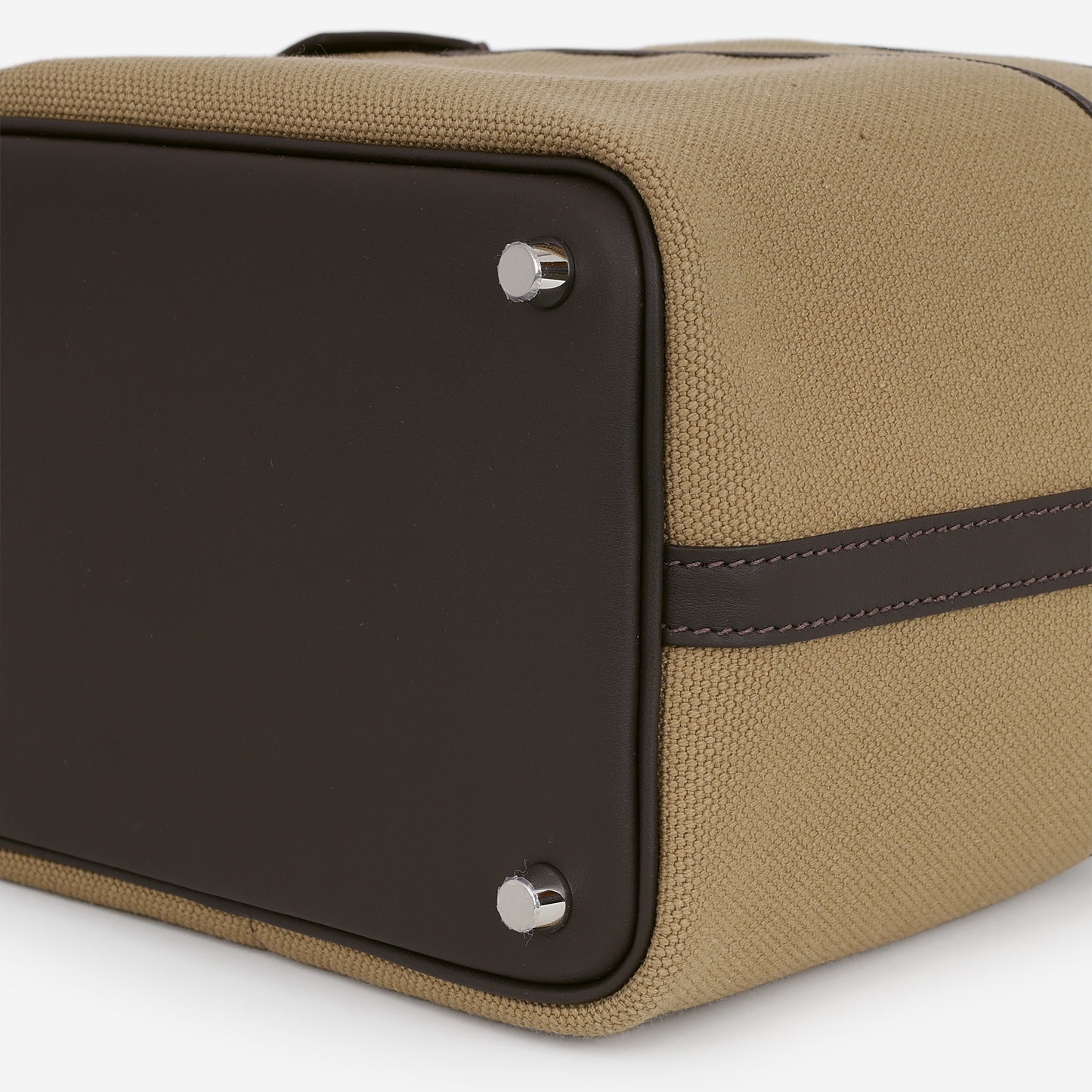 Hermès Picotin 18 Cargo - Mousse Canvas / Bai Brun Swift | Palladium Hardware
