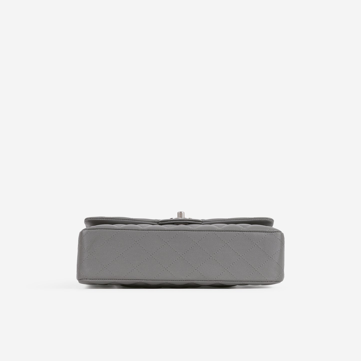 Chanel Medium Classic Flap - Grey Caviar | Silver Hardware