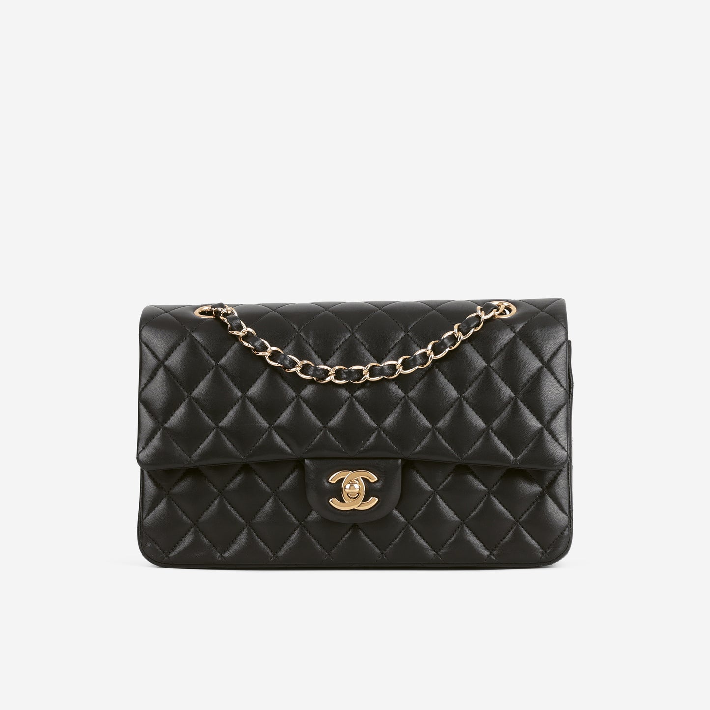 Chanel Medium Classic Flap - Black Lambskin | Gold Hardware