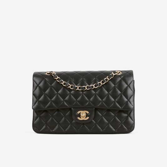 Chanel Medium Classic Flap - Black Lambskin | Gold Hardware