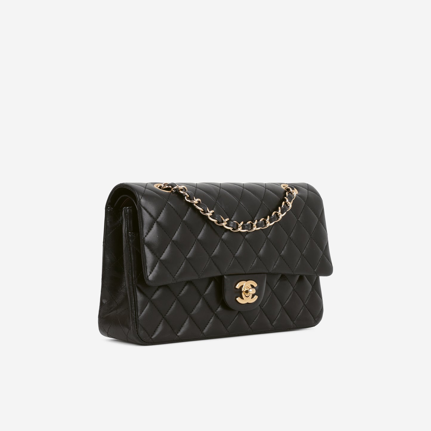 Chanel Medium Classic Flap - Black Lambskin | Gold Hardware