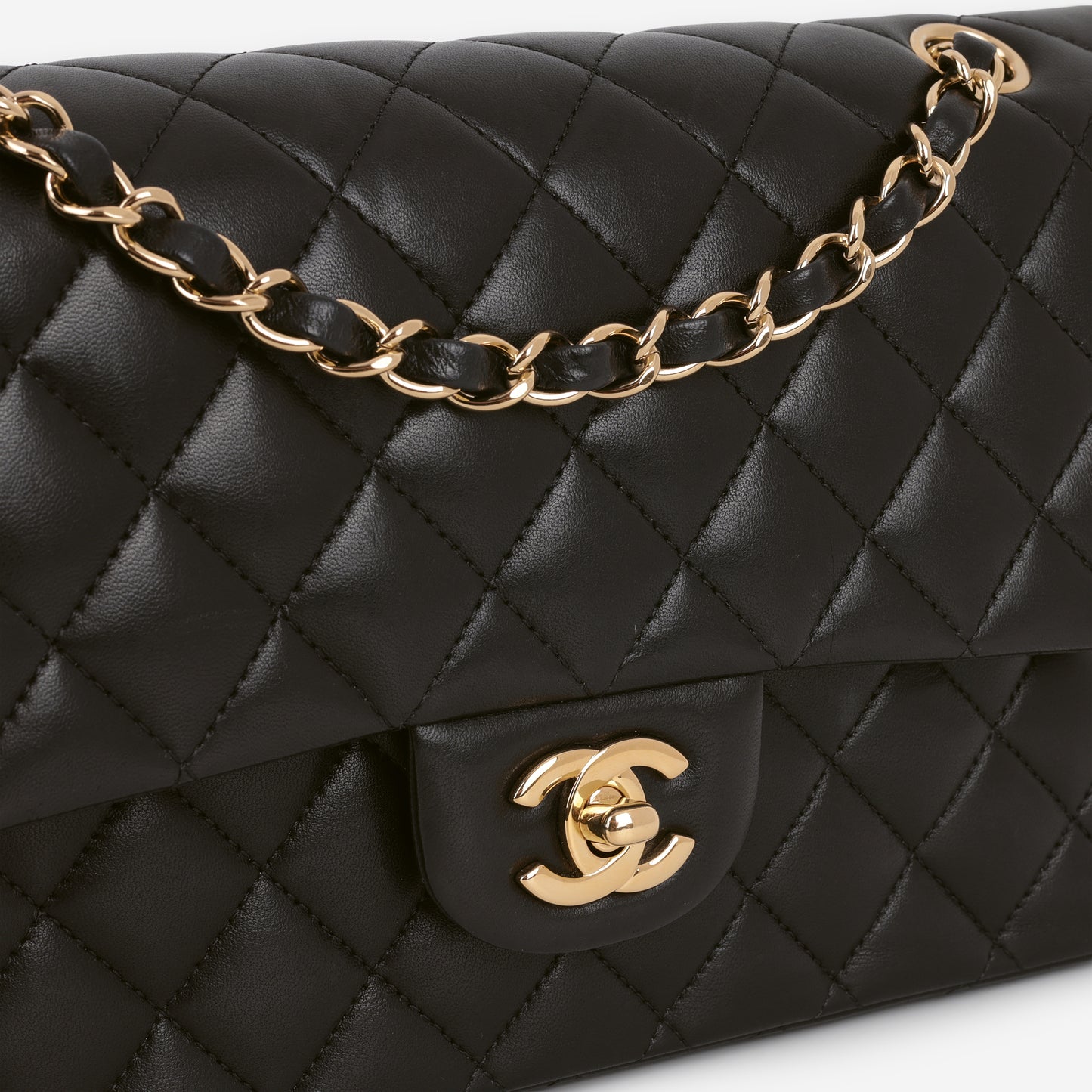 Chanel Medium Classic Flap - Black Lambskin | Gold Hardware