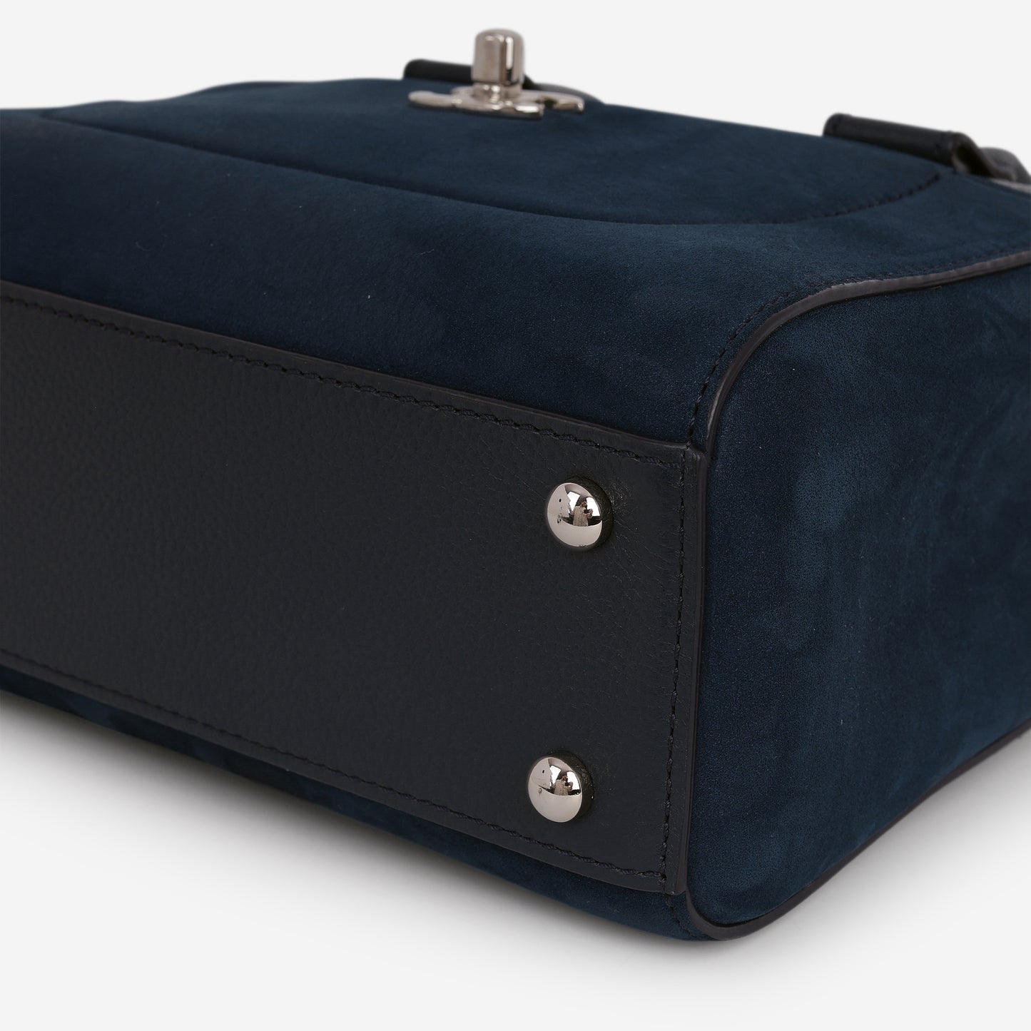 Chanel Neo Executive Tote - Blue Leather and Suede | Silver Hardware