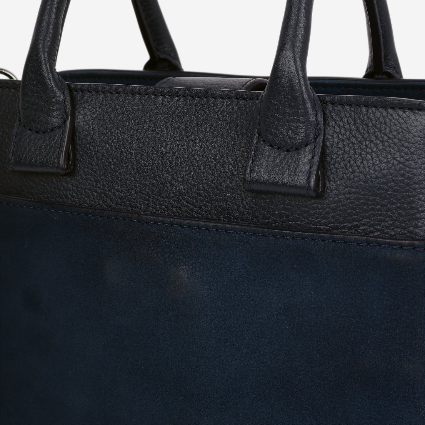 Chanel Neo Executive Tote - Blue Leather and Suede | Silver Hardware