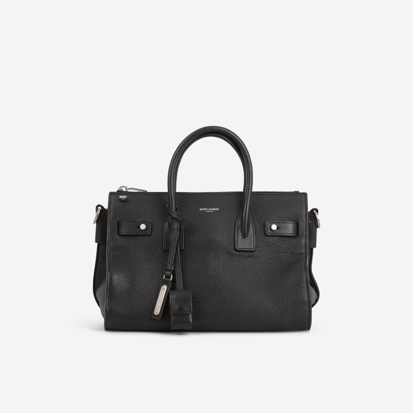Saint Laurent Baby Sac de Jour Souple - Black Grained Calfskin | Silver Hardware