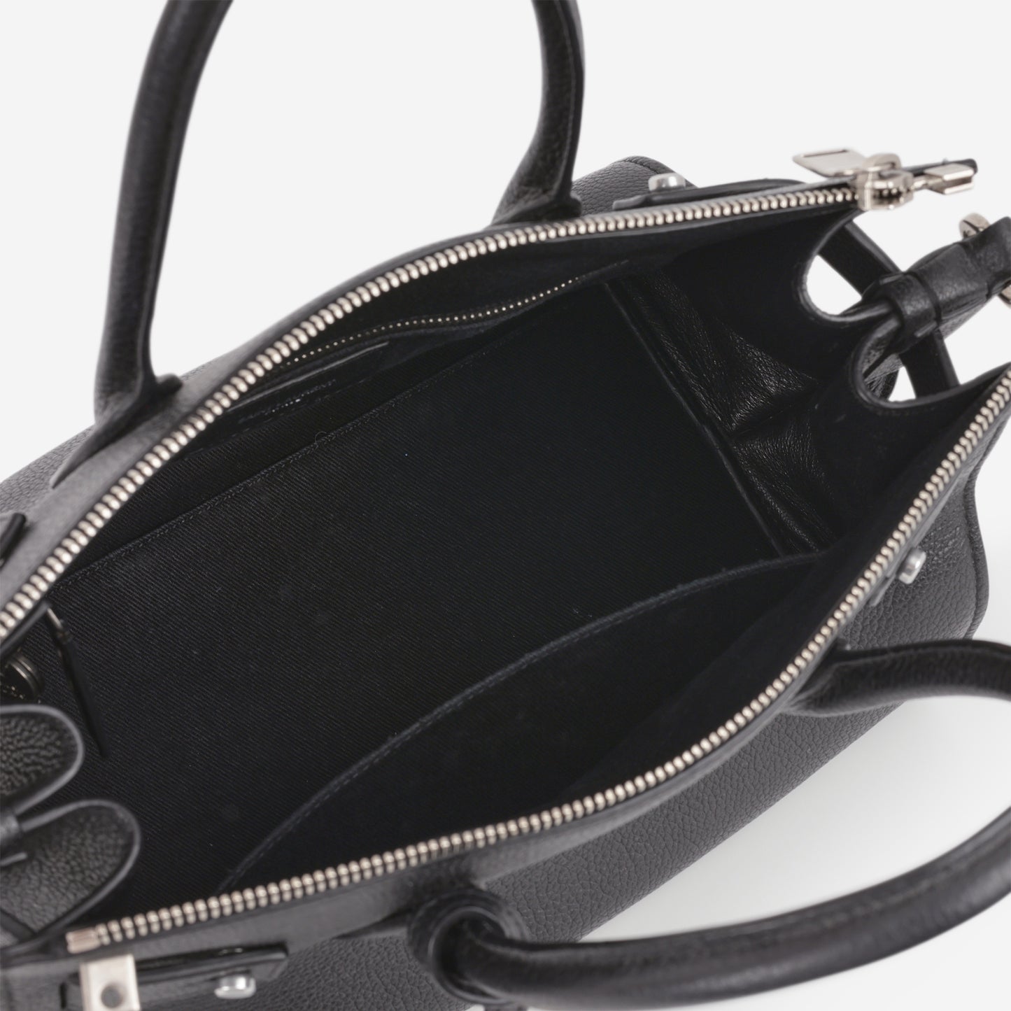 Saint Laurent Baby Sac de Jour Souple - Black Grained Calfskin | Silver Hardware