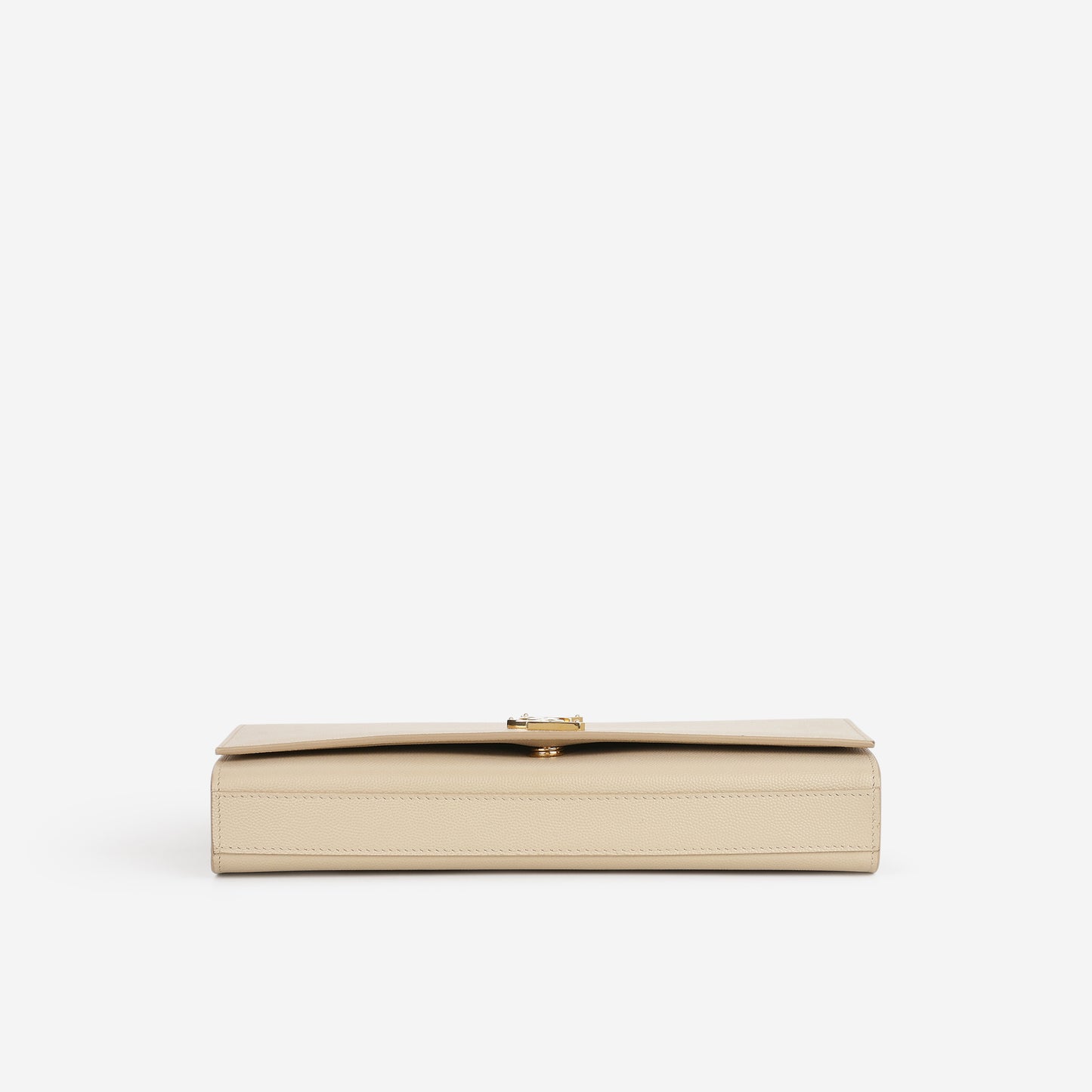 Saint Laurent Kate Clutch - Beige Grained Leather | Gold Hardware