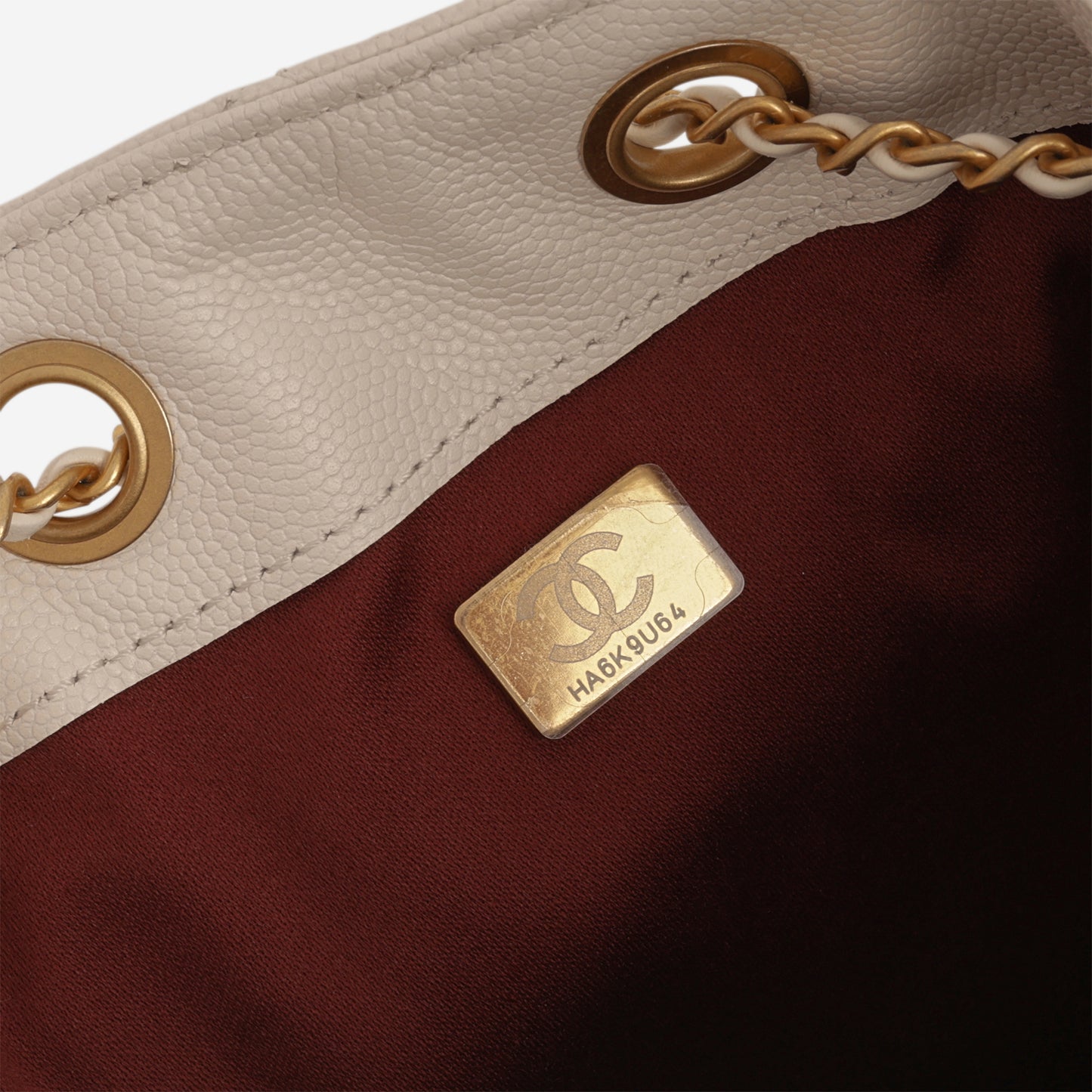 Chanel Small 25 Hobo - White Caviar | Aged Gold Hardware