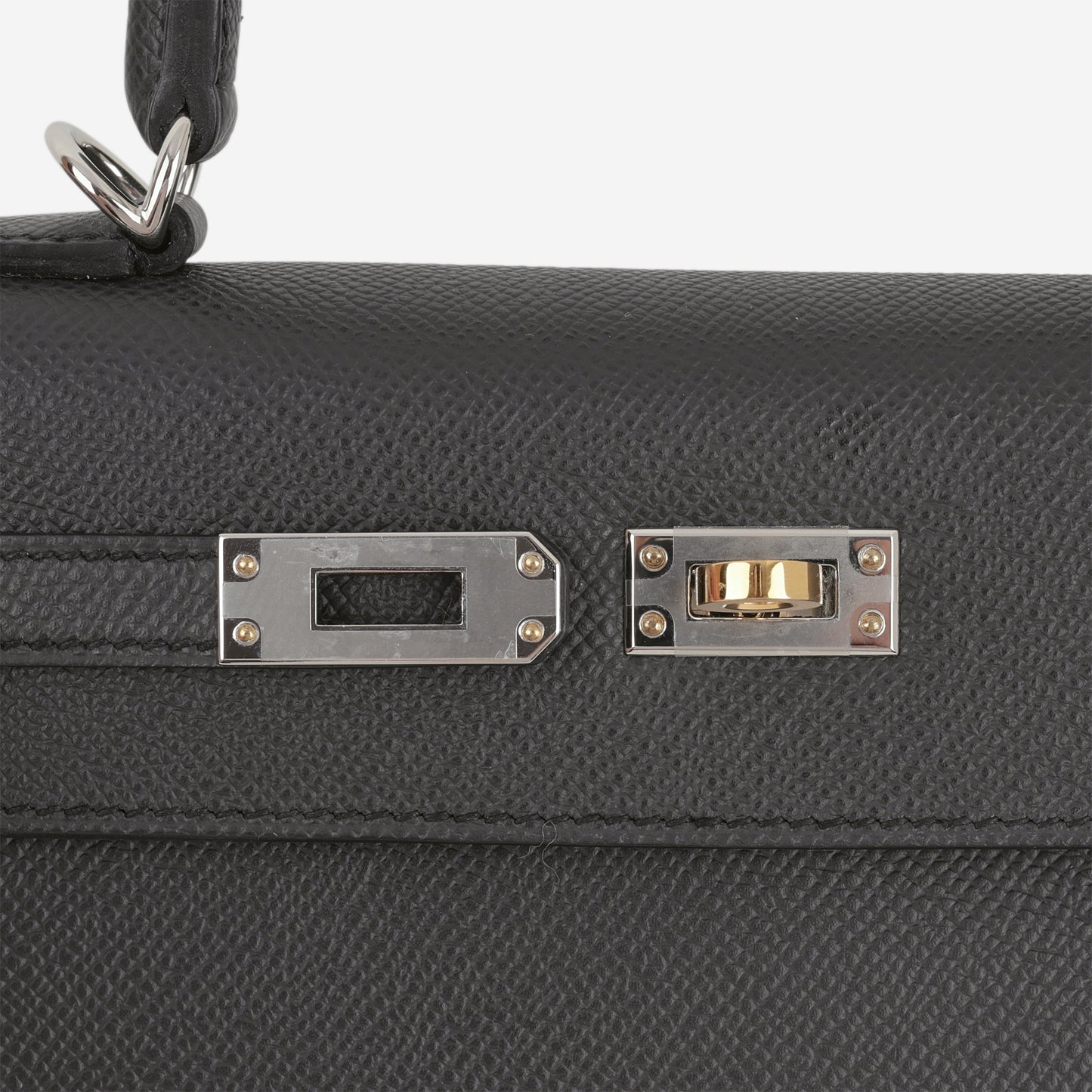 Hermès Kelly 25 - Plomb Epsom | Electrum Hardware