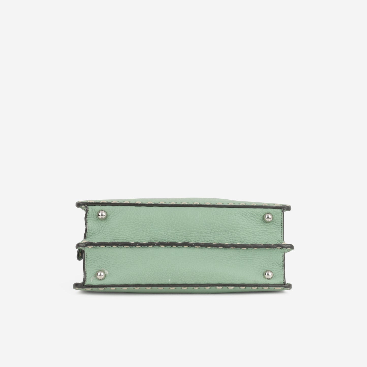 Fendi Small Peekaboo ISeeU - Green Taurillon | Silver Hardware