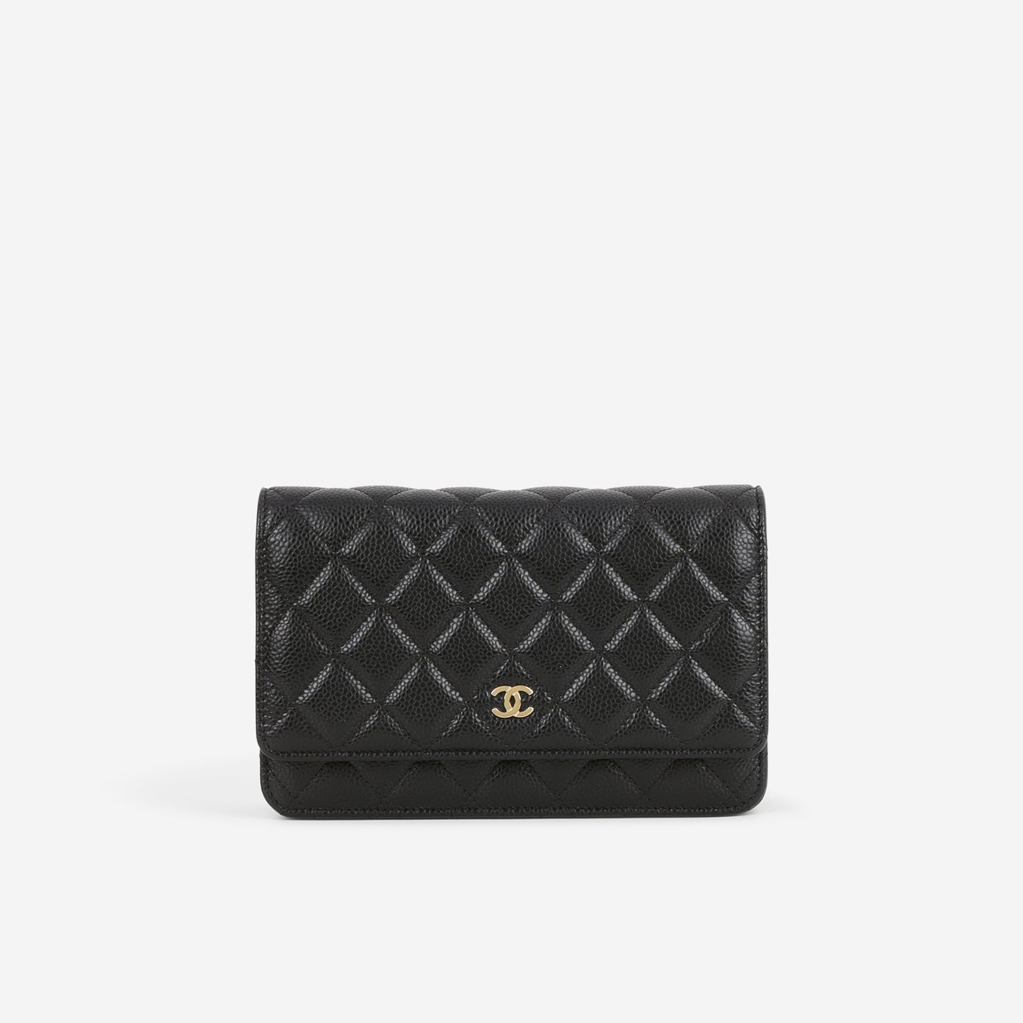 Chanel Classic Wallet on Chain - Black Caviar | Gold Hardware