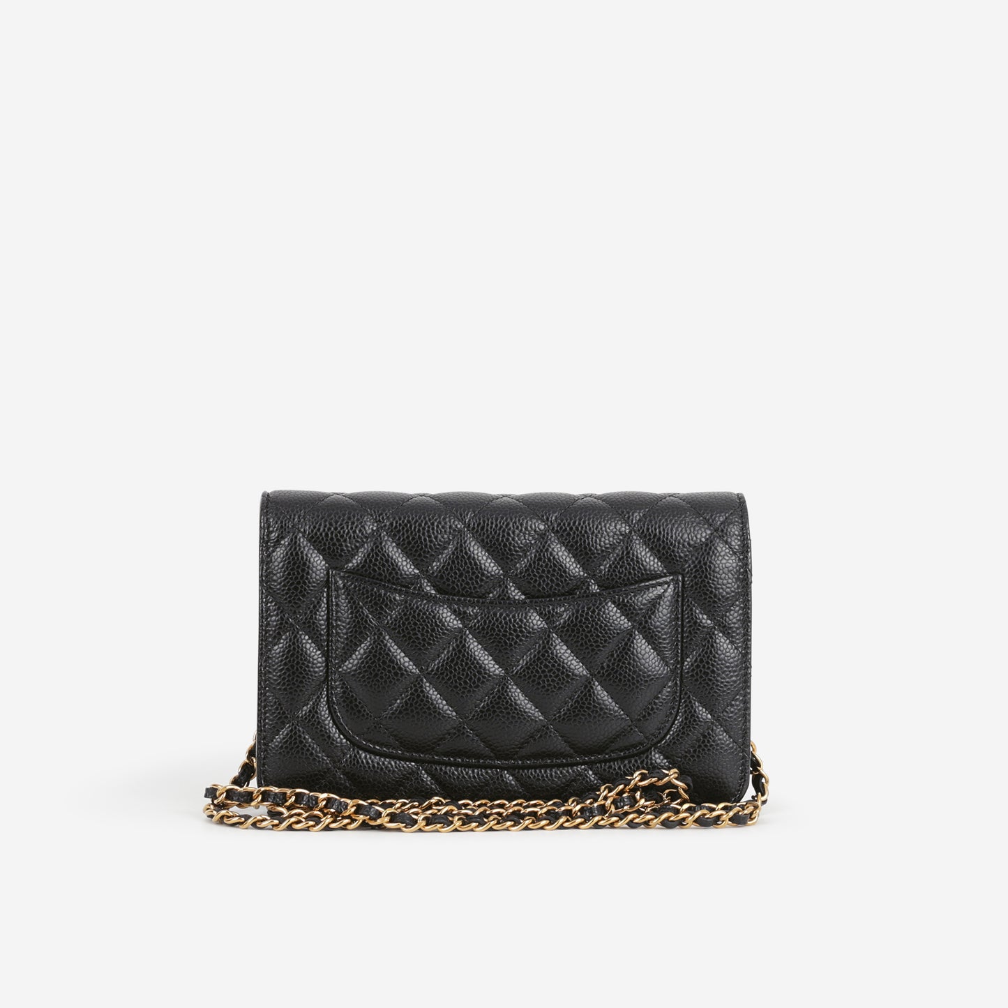 Chanel Classic Wallet on Chain - Black Caviar | Gold Hardware