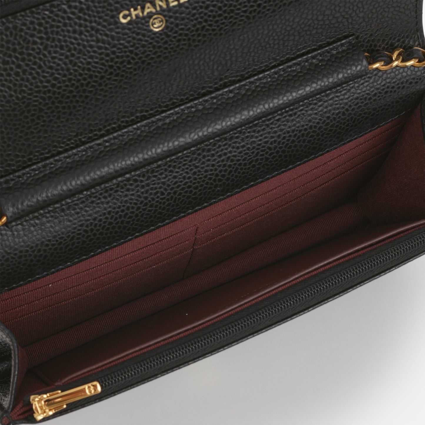 Chanel Classic Wallet on Chain - Black Caviar | Gold Hardware