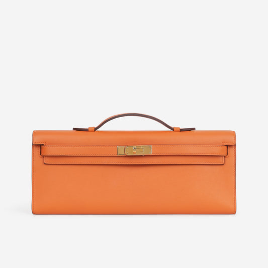 Hermès Kelly Cut - Orange Swift | Gold Hardware