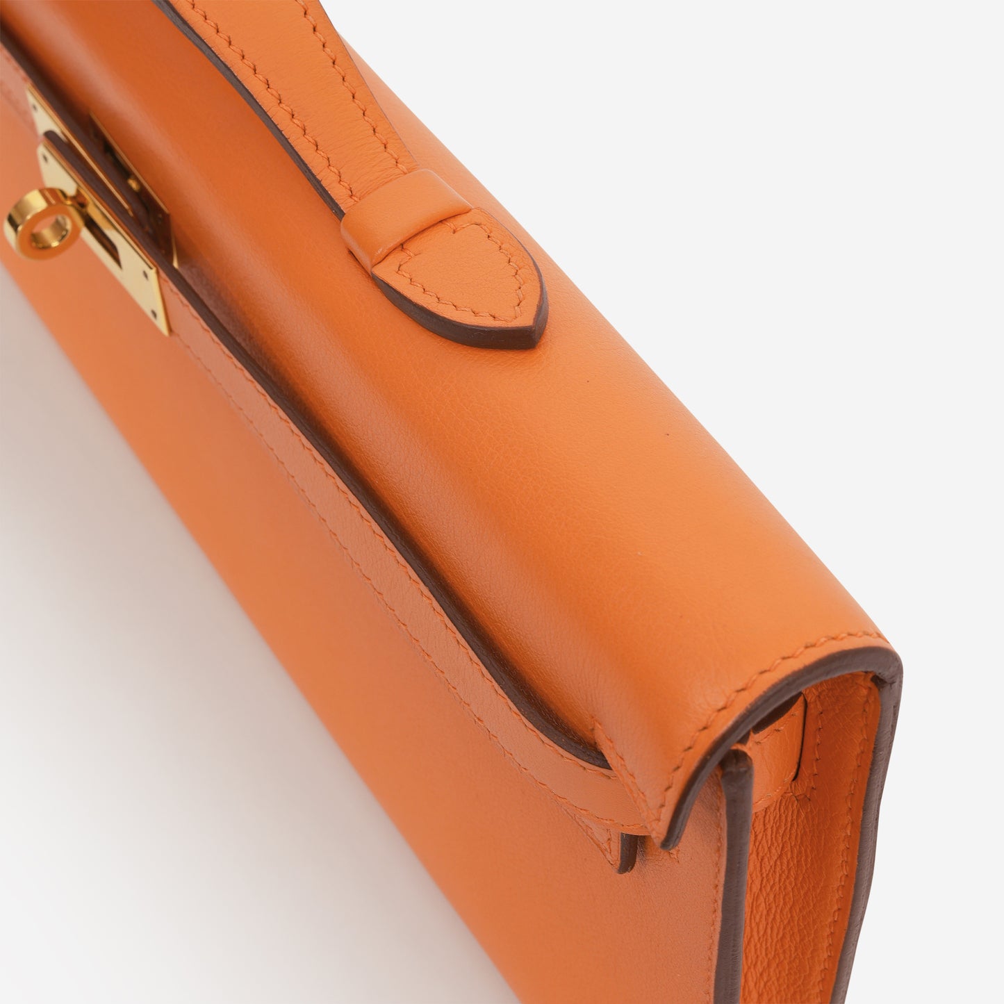 Hermès Kelly Cut - Orange Swift | Gold Hardware