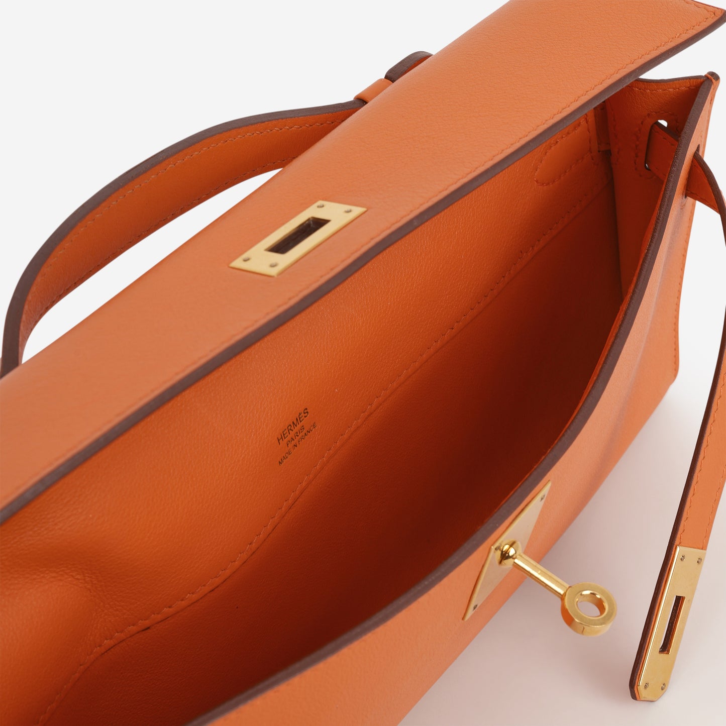 Hermès Kelly Cut - Orange Swift | Gold Hardware