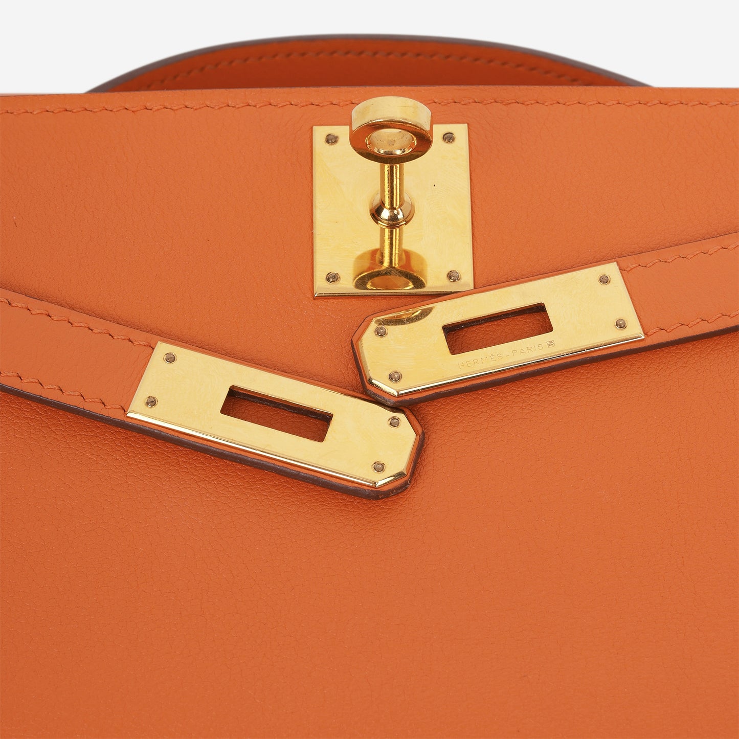 Hermès Kelly Cut - Orange Swift | Gold Hardware