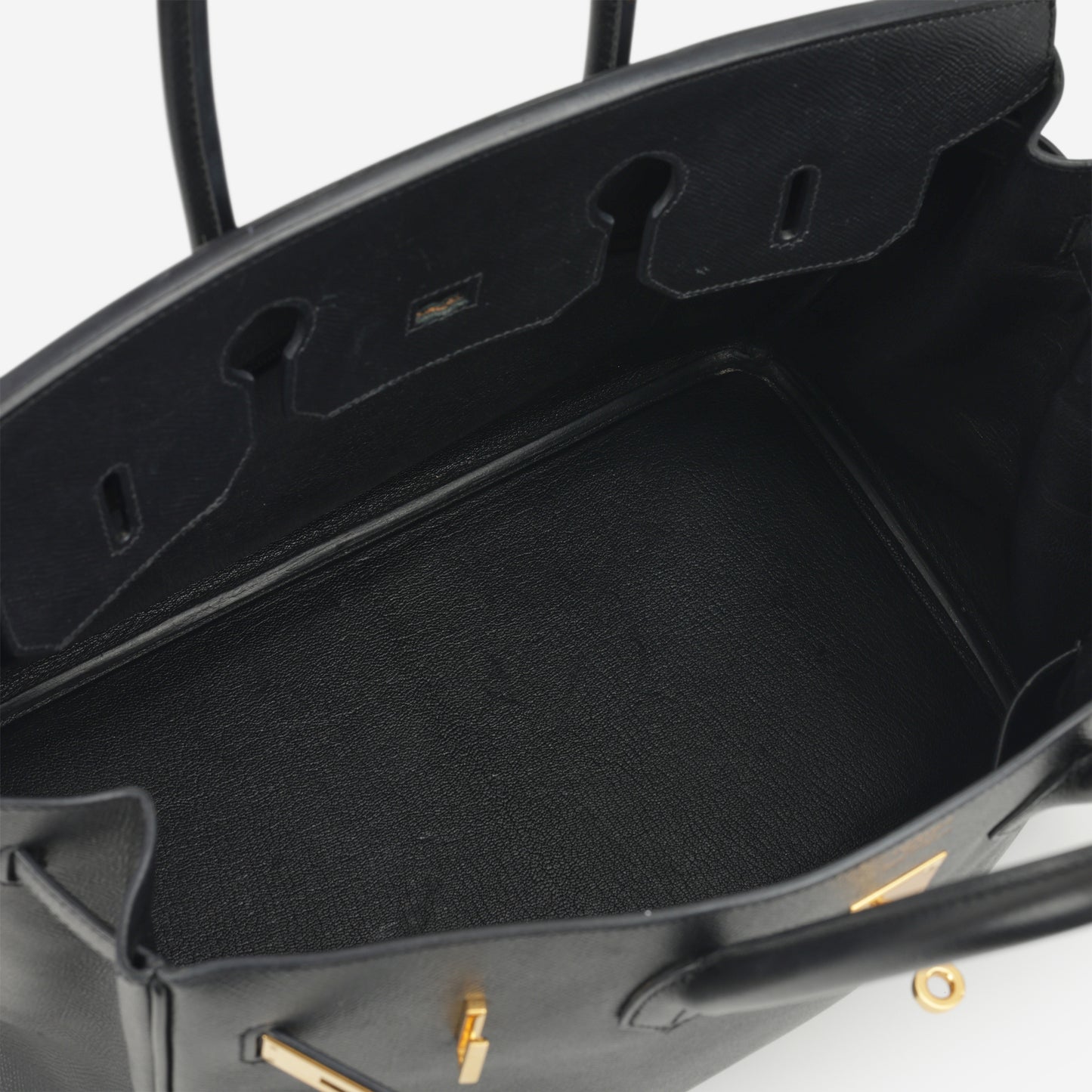 Hermès Birkin 35 - Black Epsom Retourne | Gold Hardware