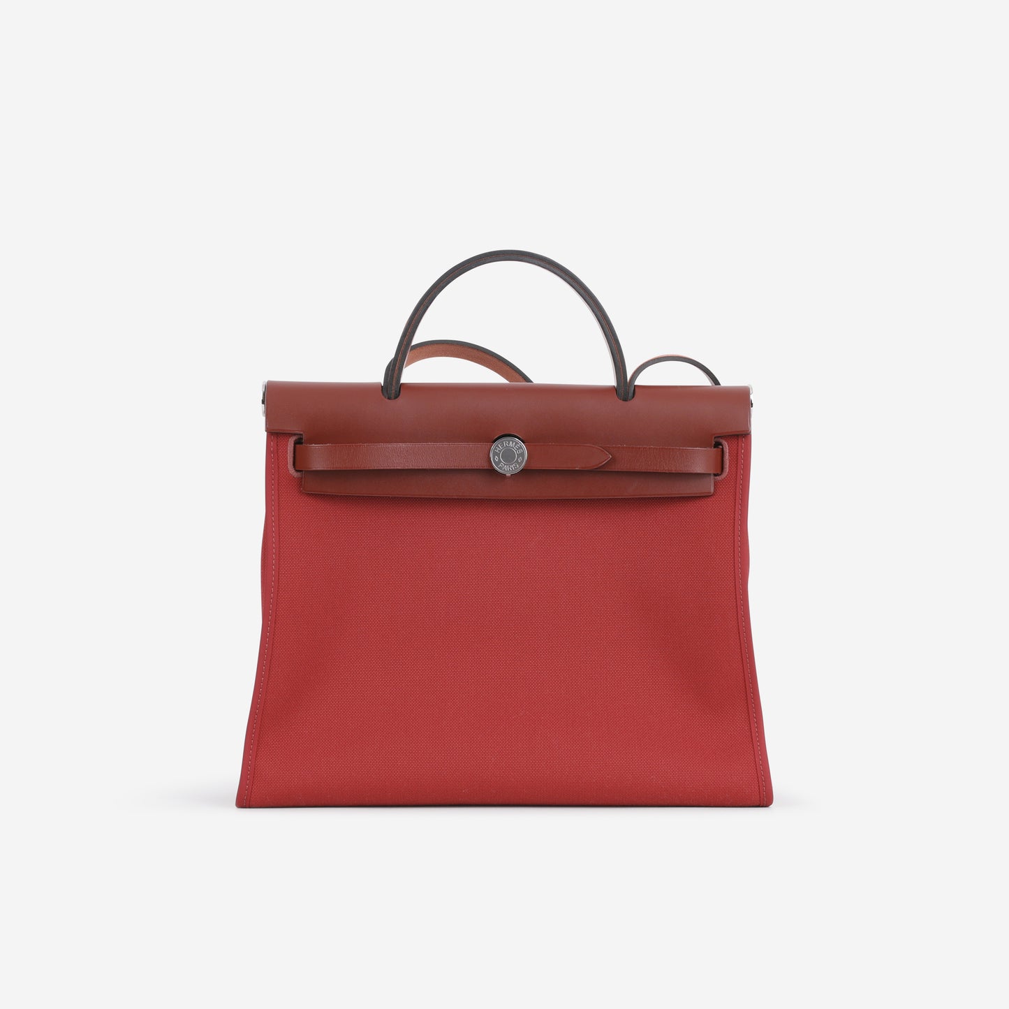 Hermès Herbag 31 - Rouge Grenat Canvas / Rouge H Hunter | Palladium Hardware
