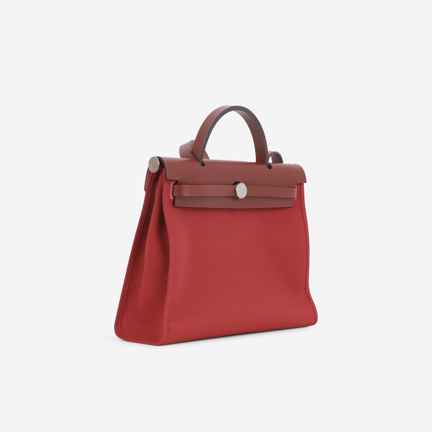 Hermès Herbag 31 - Rouge Grenat Canvas / Rouge H Hunter | Palladium Hardware