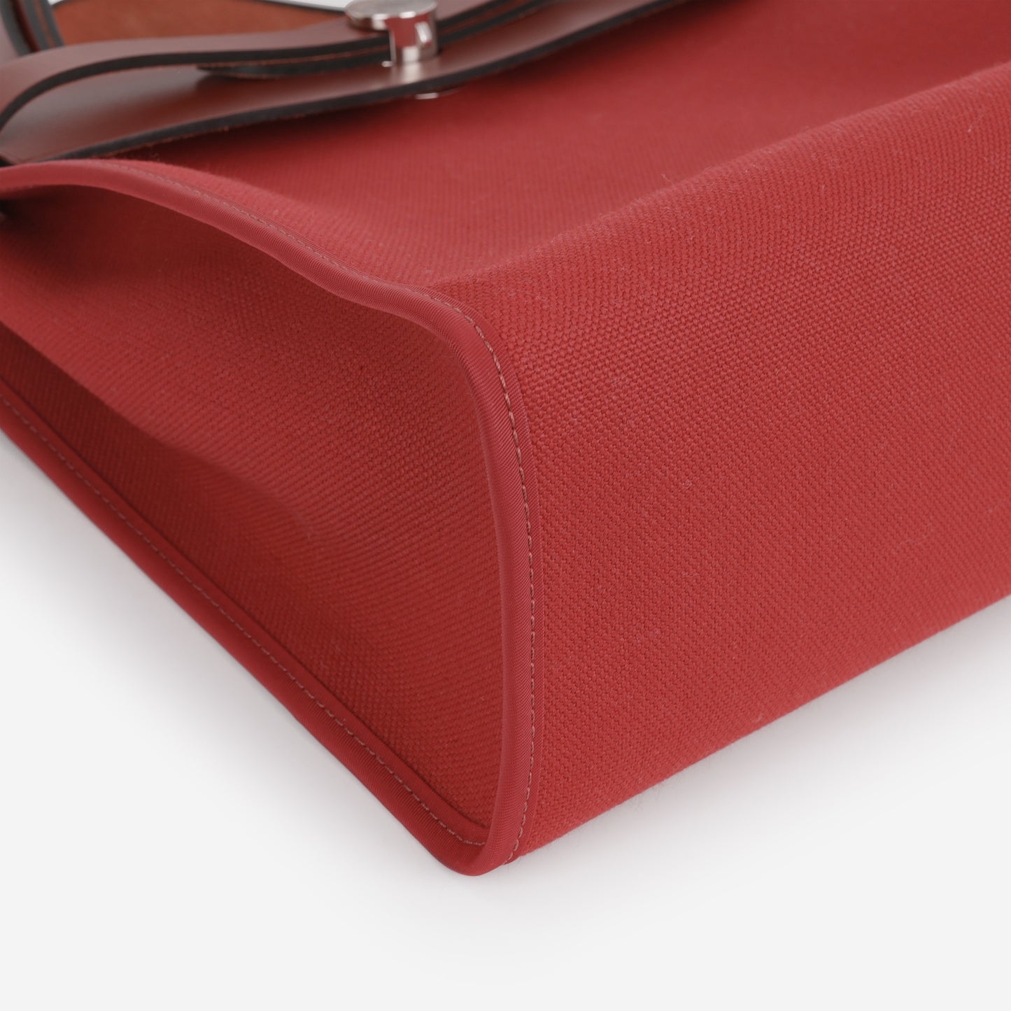 Hermès Herbag 31 - Rouge Grenat Canvas / Rouge H Hunter | Palladium Hardware