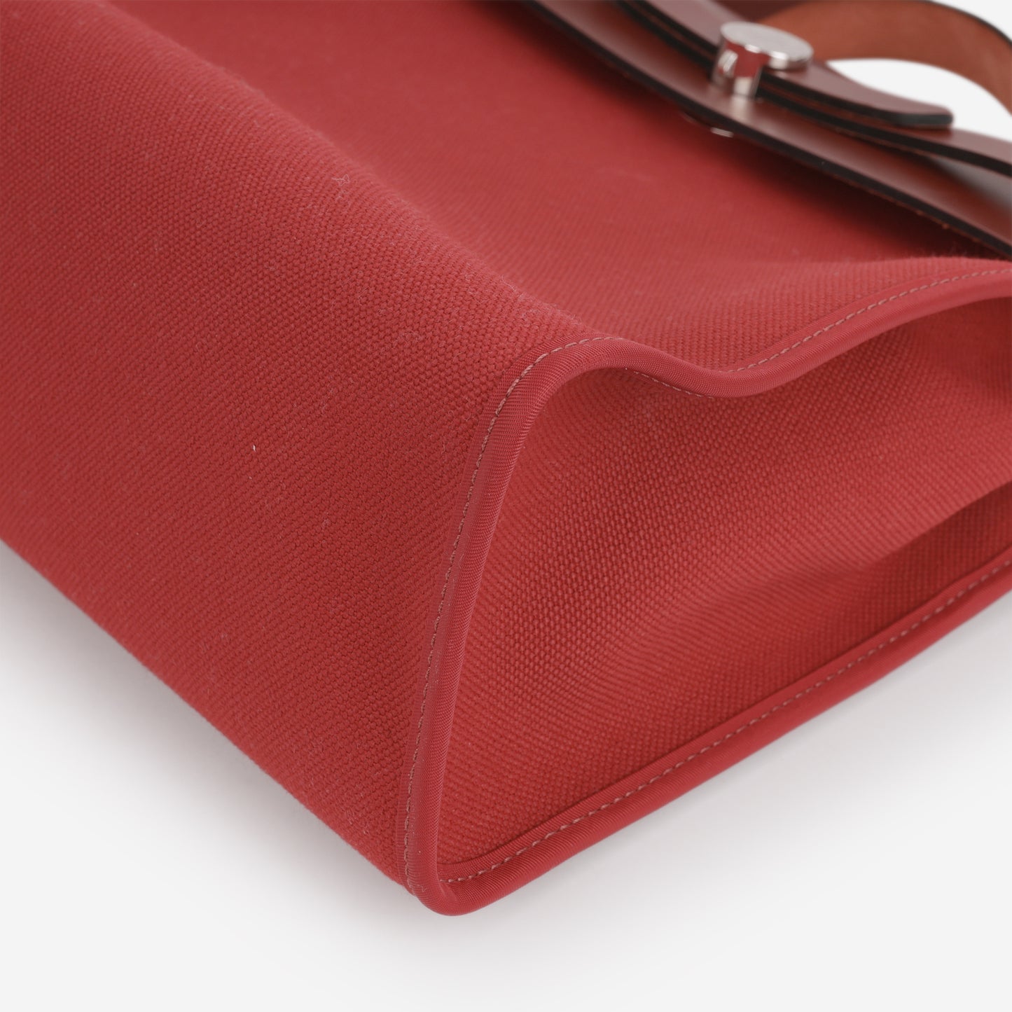 Hermès Herbag 31 - Rouge Grenat Canvas / Rouge H Hunter | Palladium Hardware