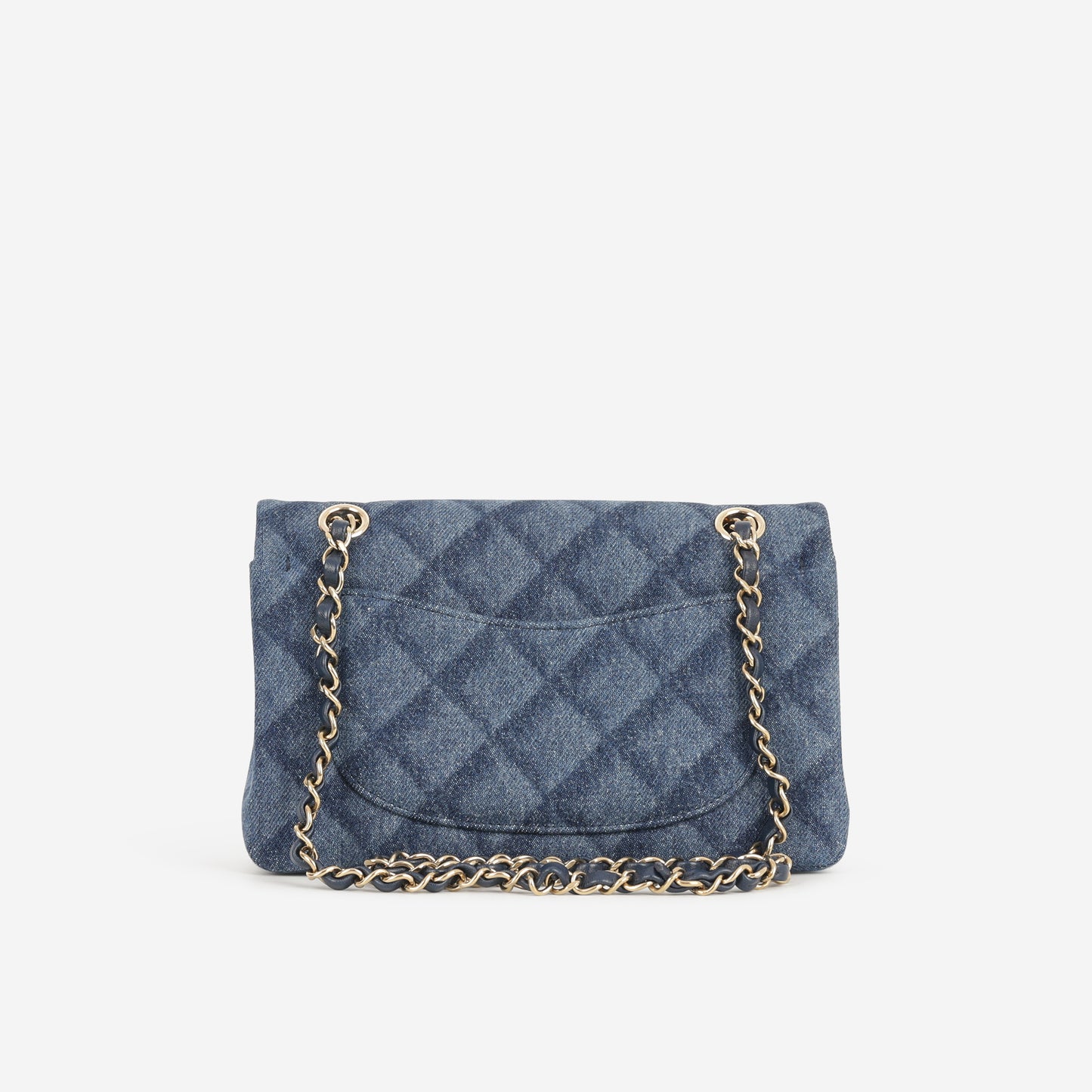 Chanel Small Classic Flap - Dark Denim Tromp L'oeil | Champagne Gold Hardware