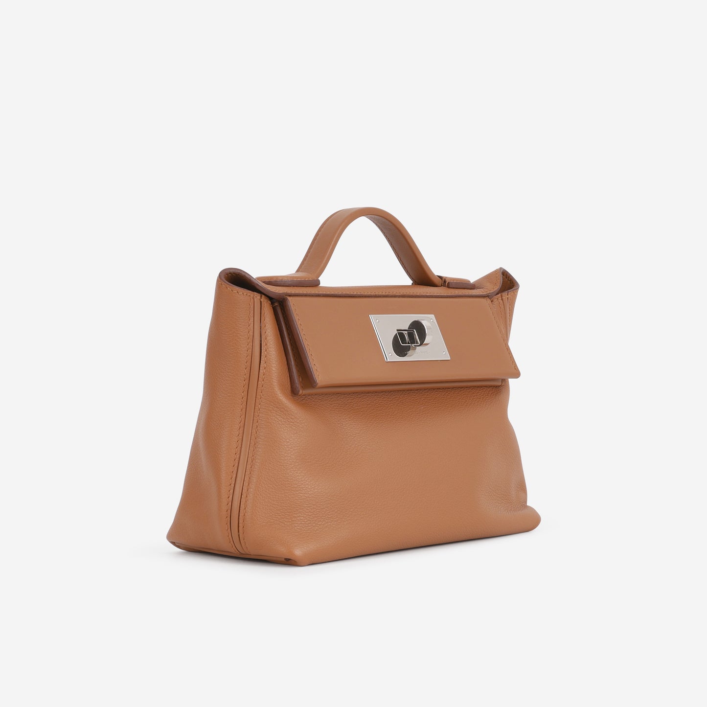 Hermès Mini 24/24 - Gold Evercolor / Swift | Palladium Hardware