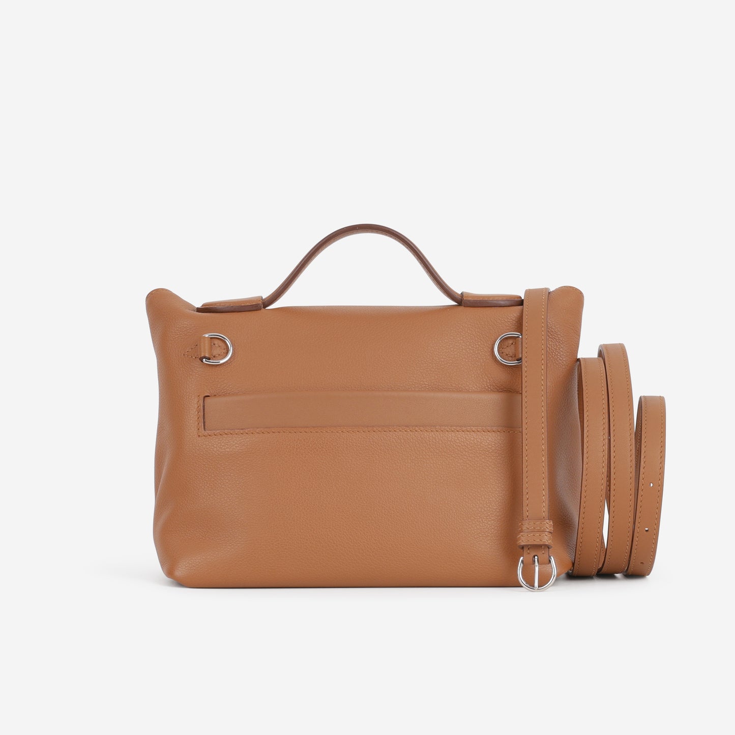Hermès Mini 24/24 - Gold Evercolor / Swift | Palladium Hardware