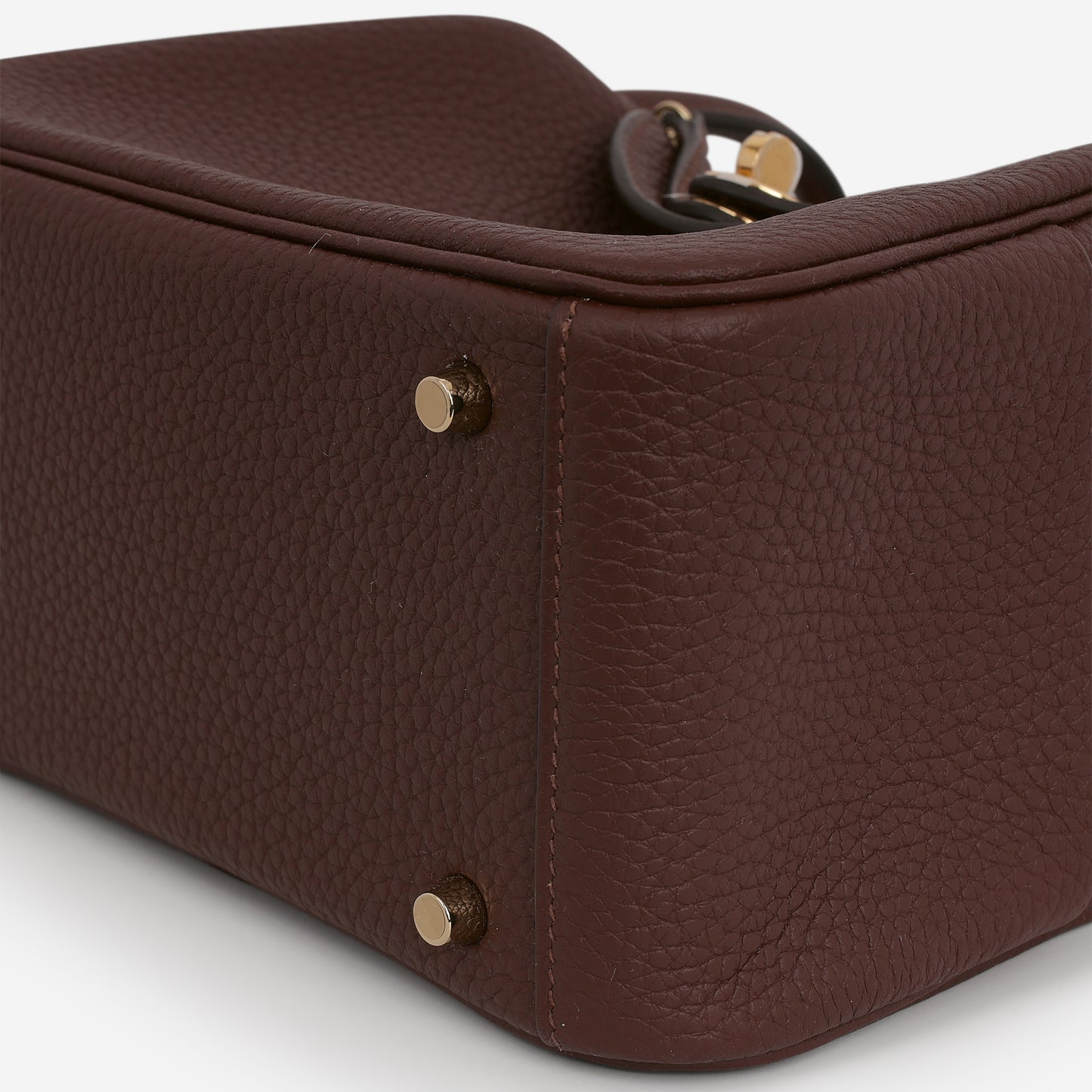 Hermès Mini Lindy - Terre Clemence | Gold Hardware