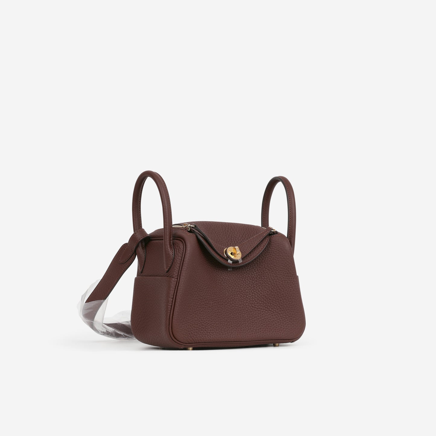 Hermès Mini Lindy - Terre Clemence | Gold Hardware