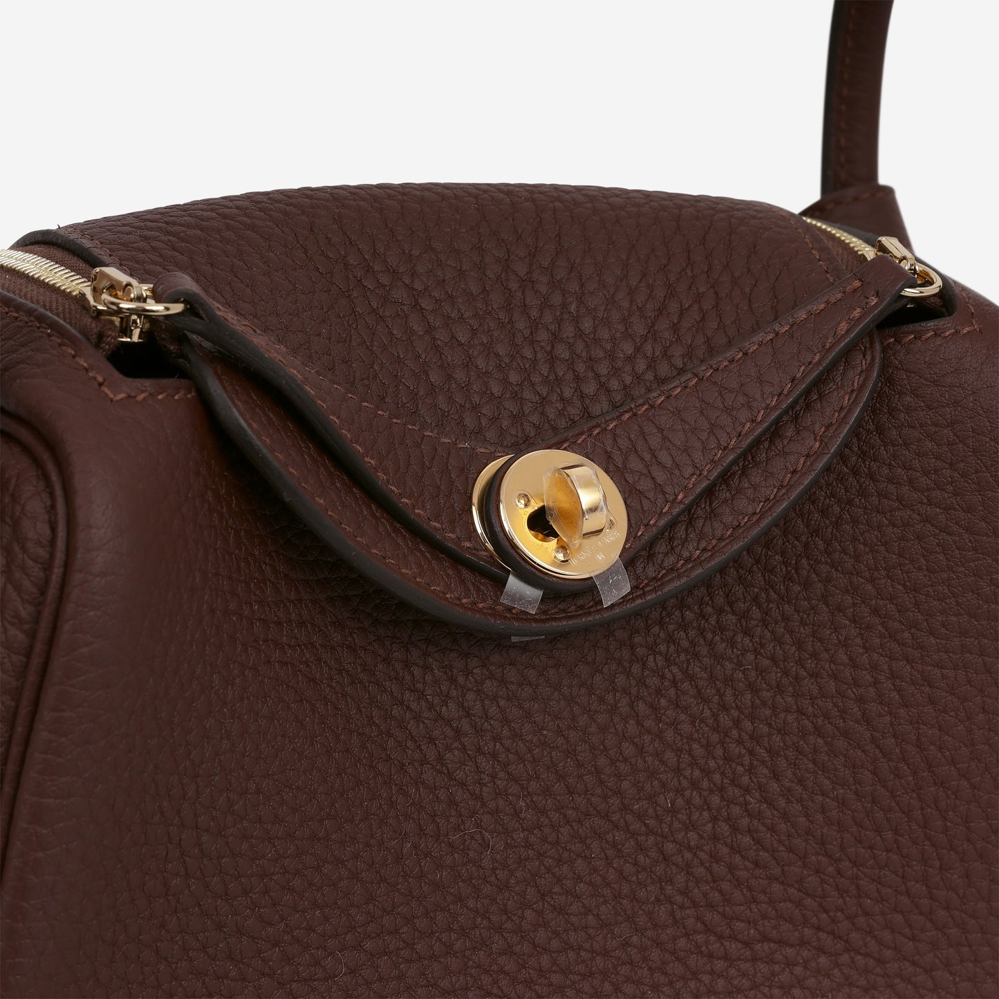 Hermès Mini Lindy - Terre Clemence | Gold Hardware
