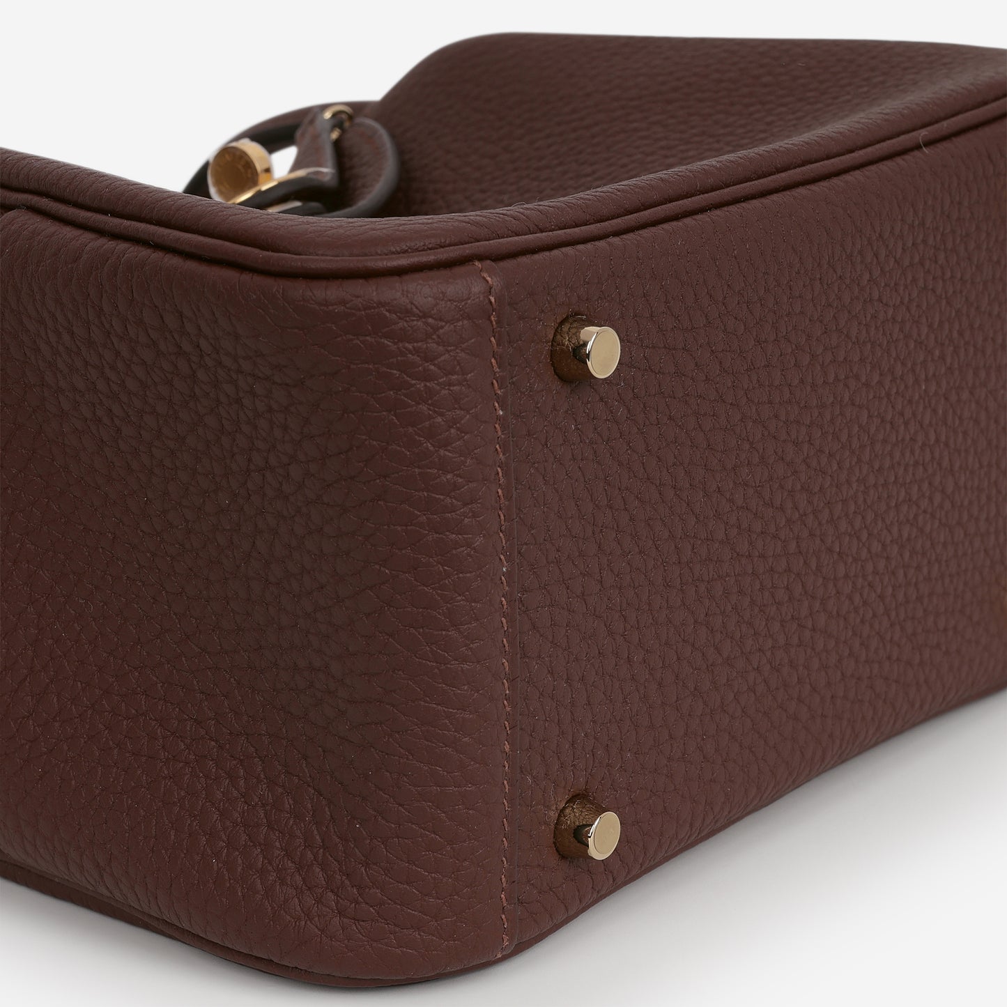 Hermès Mini Lindy - Terre Clemence | Gold Hardware