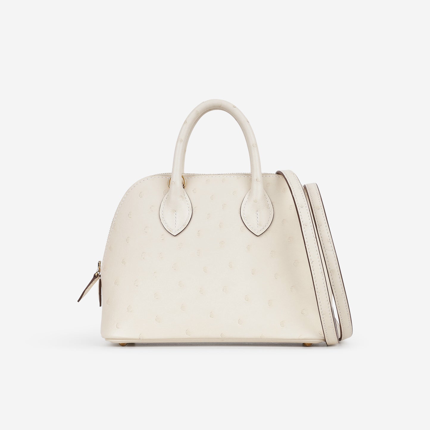 Hermès Bolide 1923 Mini - Nata Ostrich | Gold Hardware