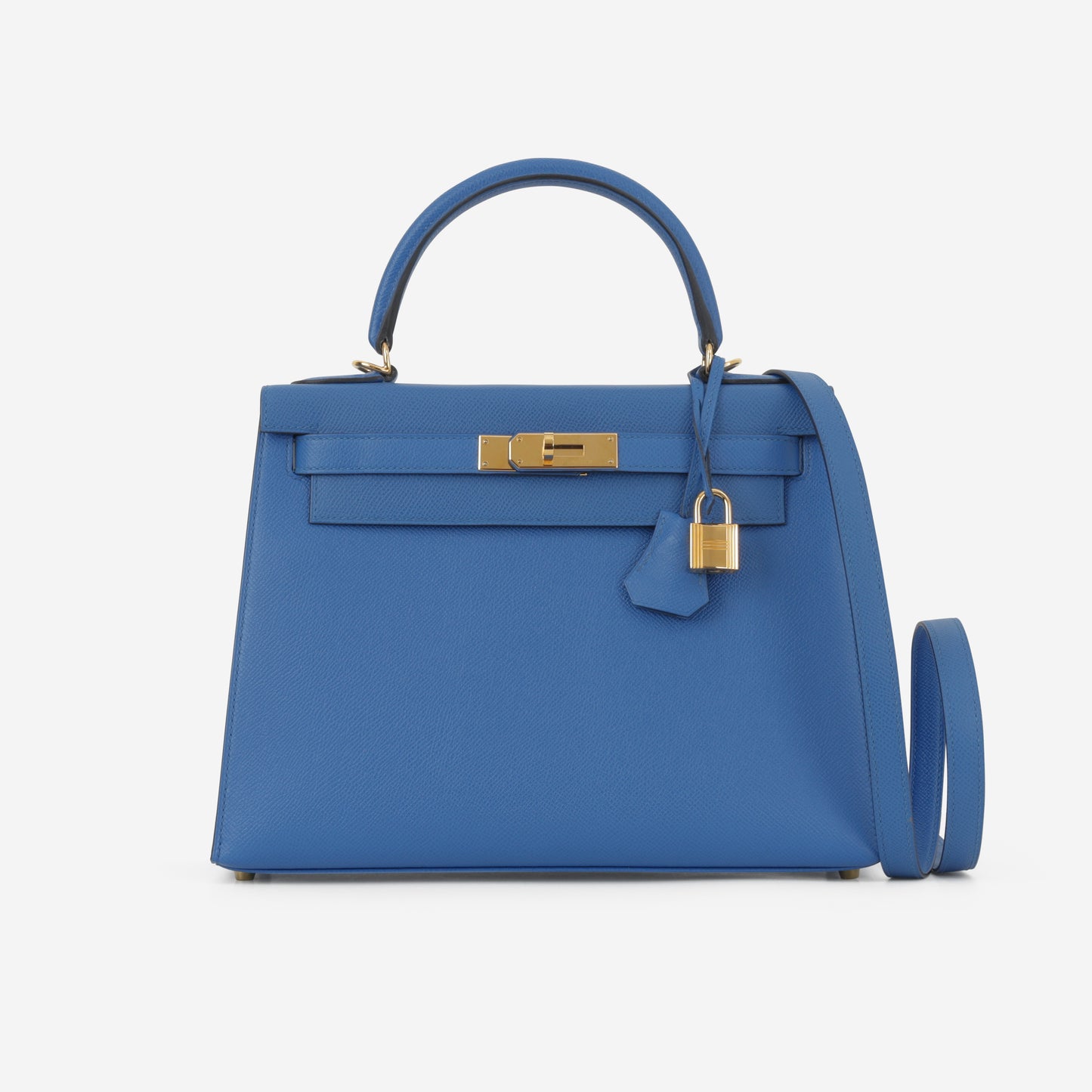 Hermès Kelly 28 - Bleu De France Epsom | Gold Hardware