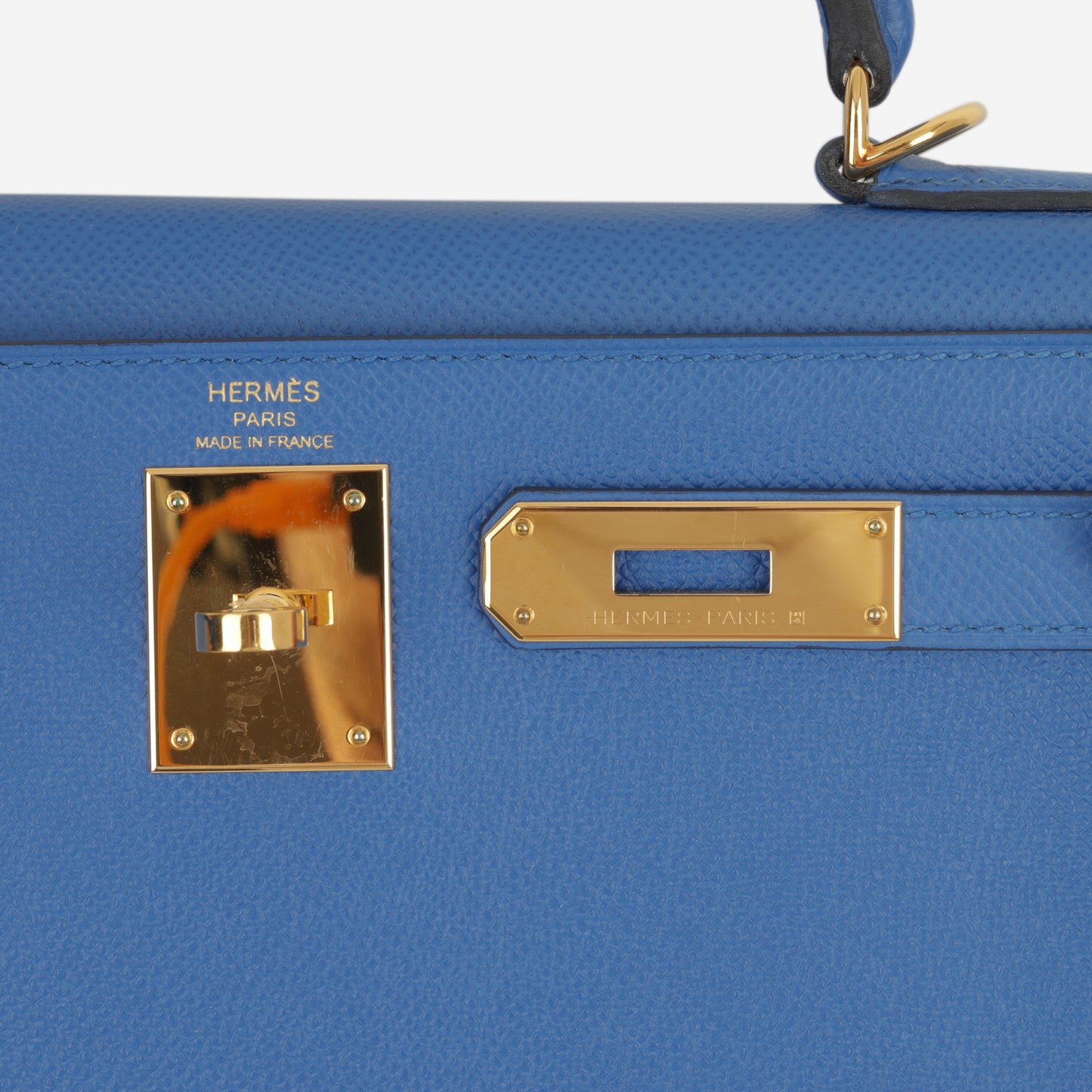 Hermès Kelly 28 - Bleu De France Epsom | Gold Hardware