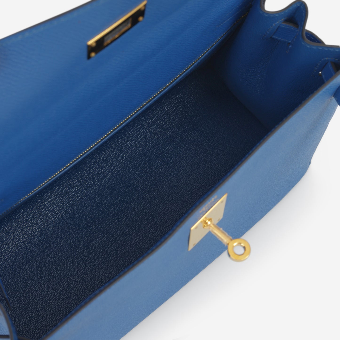 Hermès Kelly 28 - Bleu De France Epsom | Gold Hardware