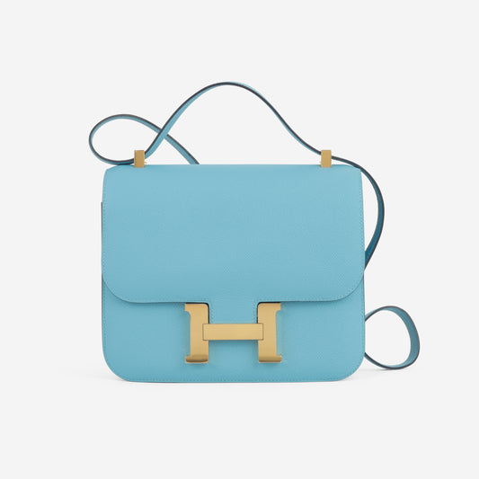 Hermès Constance 24 - Bleu Du Nord Epsom | Gold Hardware