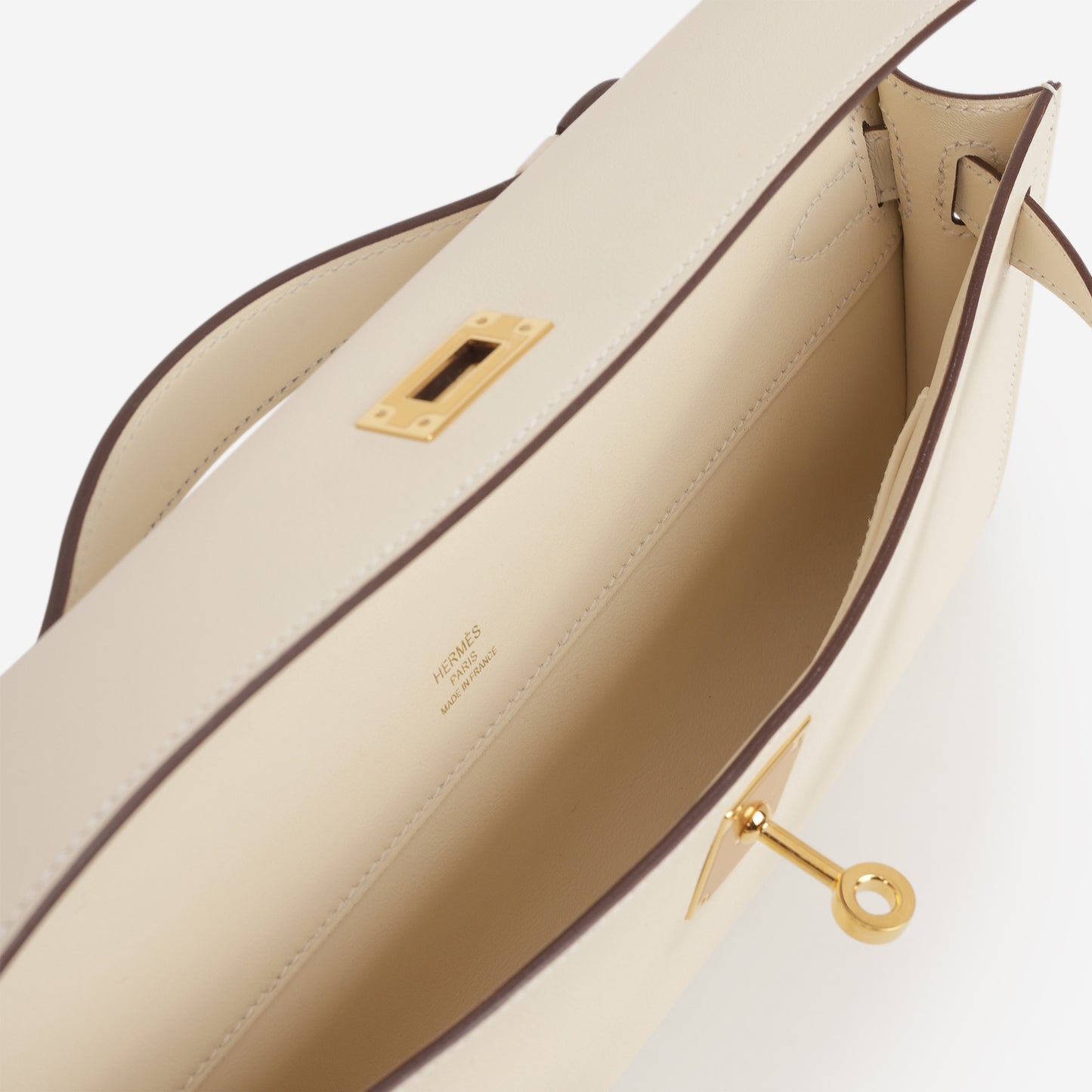 Hermès Kelly Cut - Nata Swift | Gold Hardware