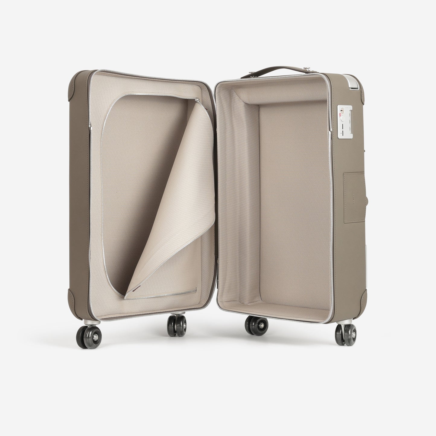 Hermès R.M.S Cabin Suitcase - Gris Etain Regate Leather | Palladium Hardware