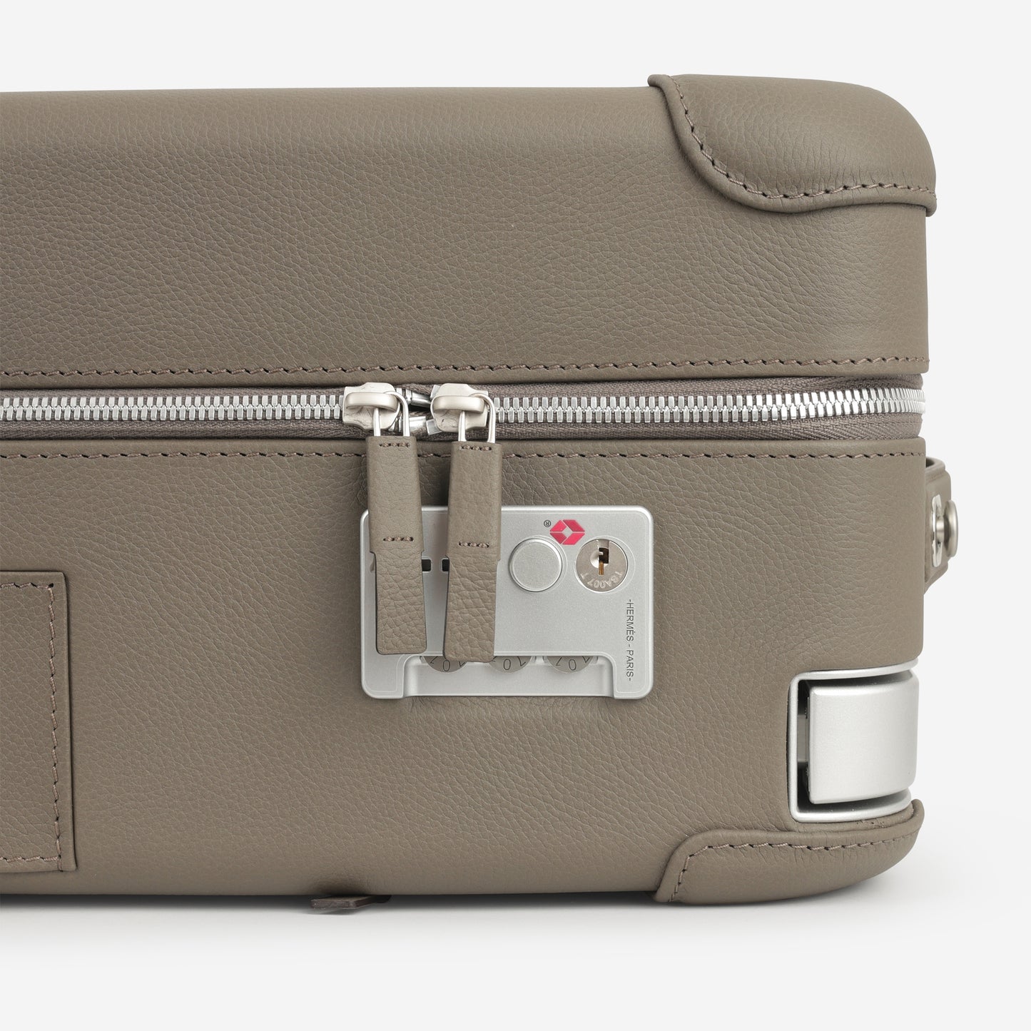 Hermès R.M.S Cabin Suitcase - Gris Etain Regate Leather | Palladium Hardware