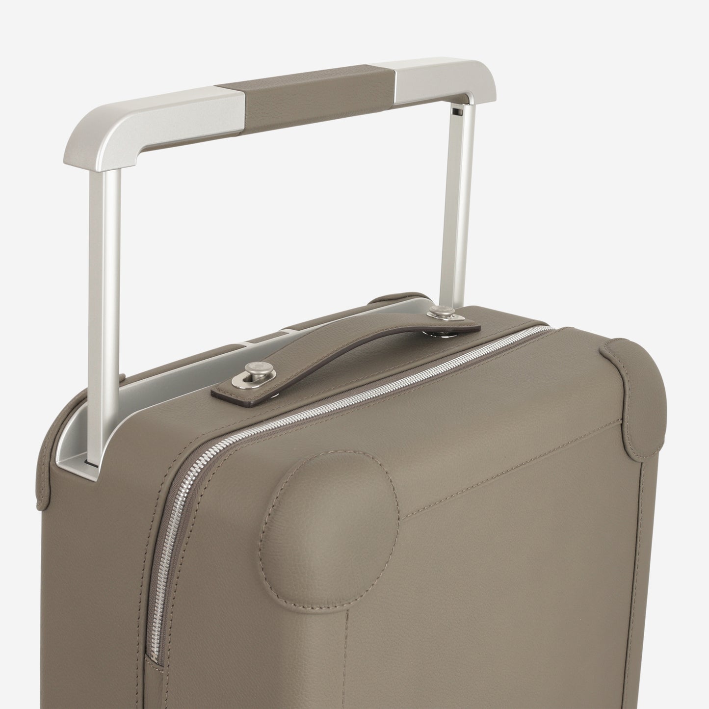 Hermès R.M.S Cabin Suitcase - Gris Etain Regate Leather | Palladium Hardware