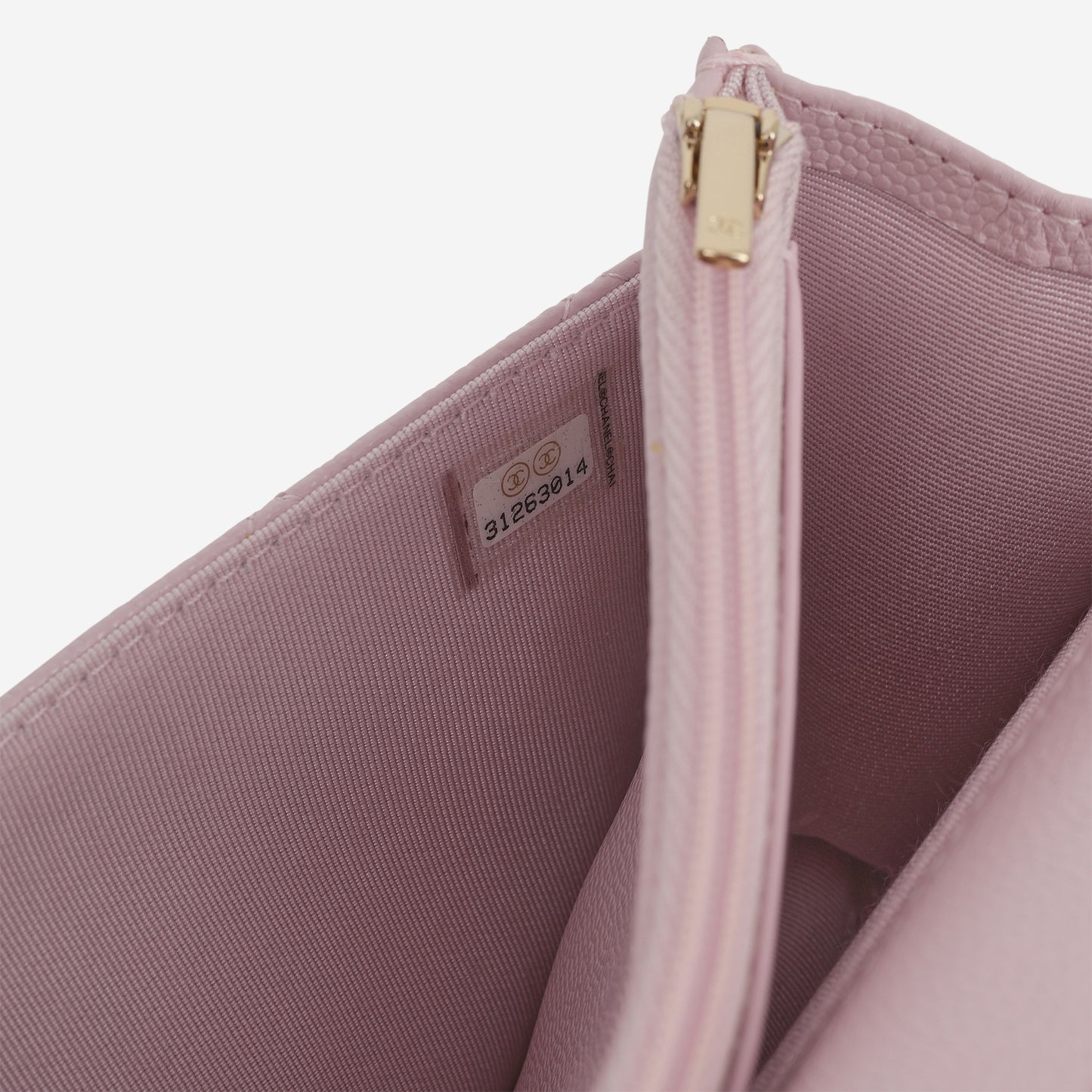 Chanel Classic Wallet on Chain - Pink Caviar | Champagne Gold Hardware